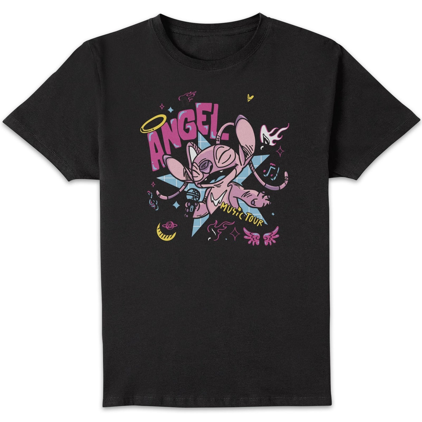 Disney Angel Unisex T-Shirt - Black - 3XL