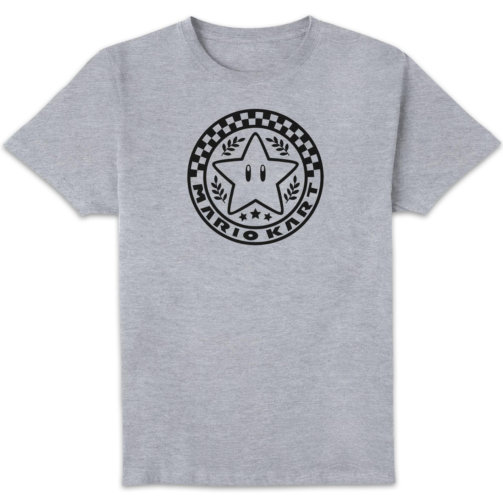 Mario Kart Emblem Unisex T-Shirt - Grey - XS