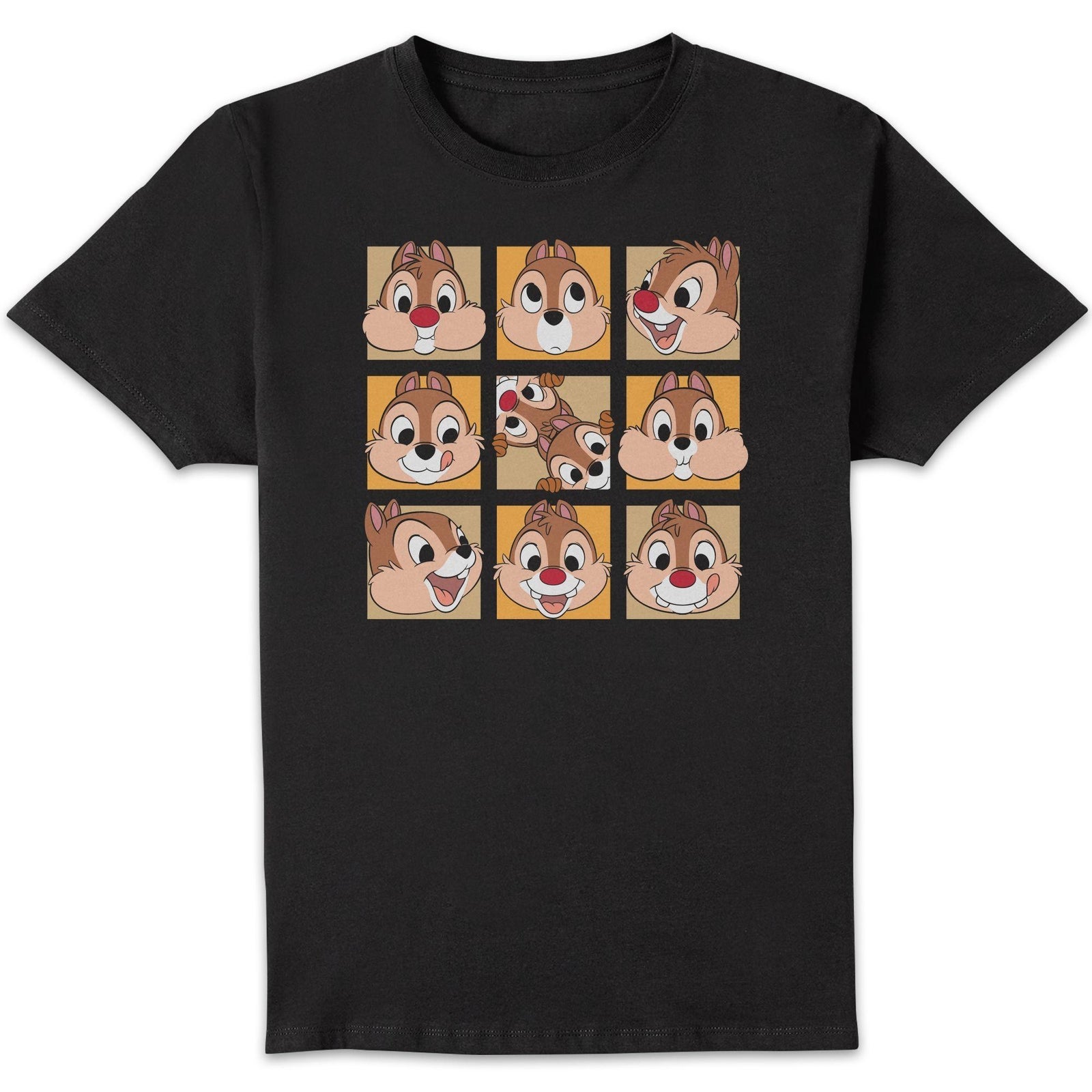 Disney Faces Unisex T-Shirt - Black - 3XL