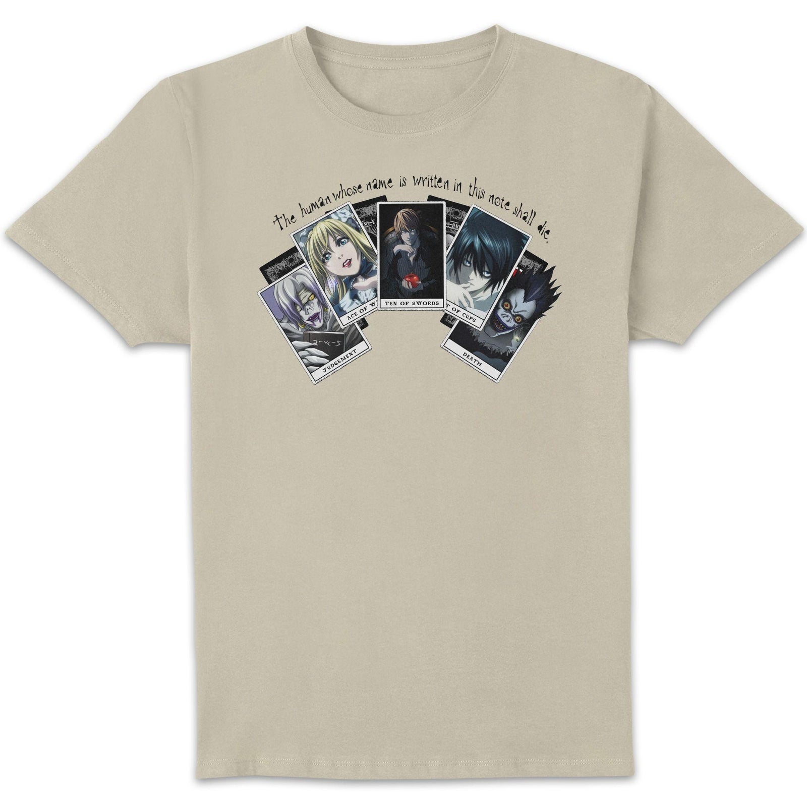 Death Note Playing Cards Unisexe T-shirt - Crème