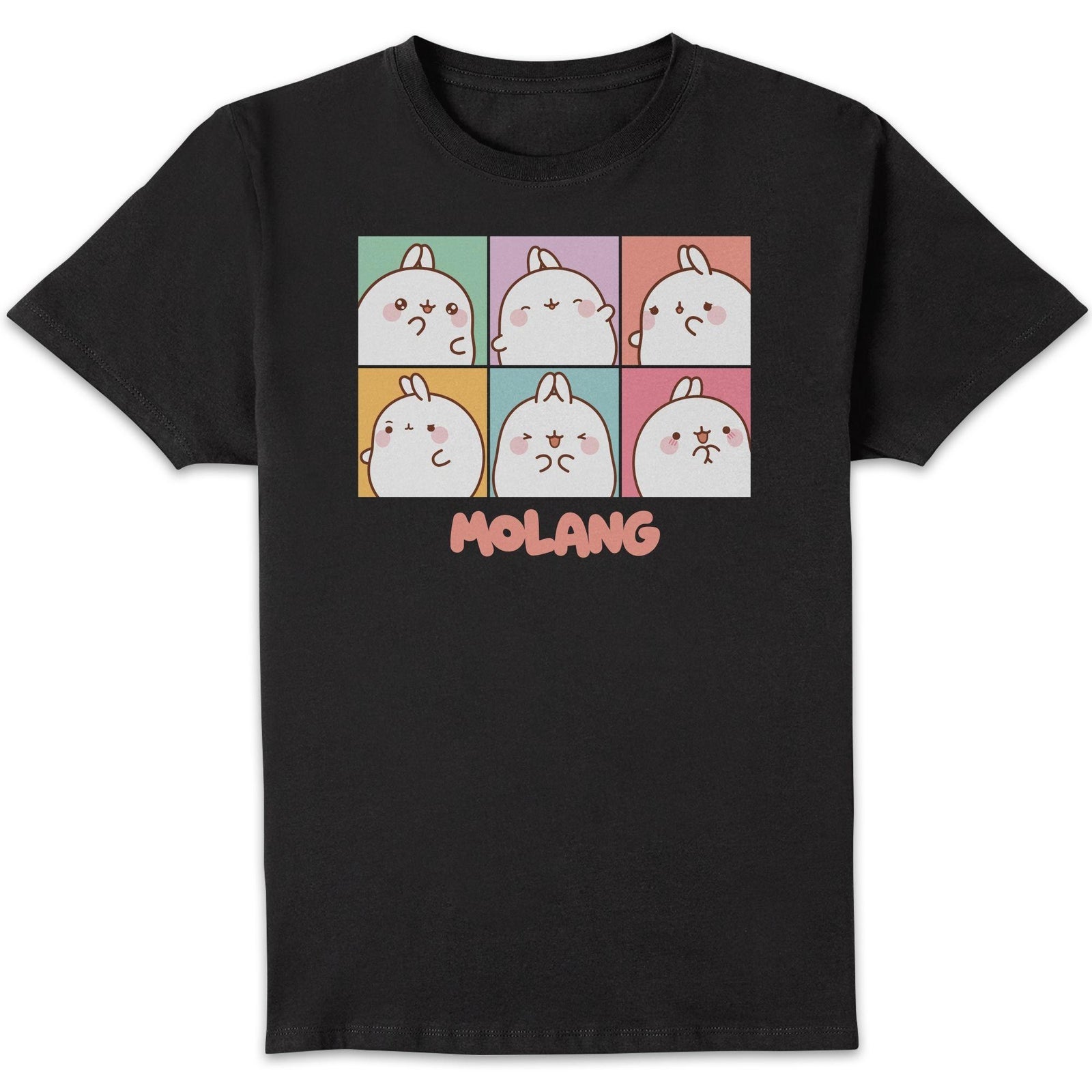 Molang Expression Boxes Unisexe T-shirt - Noir