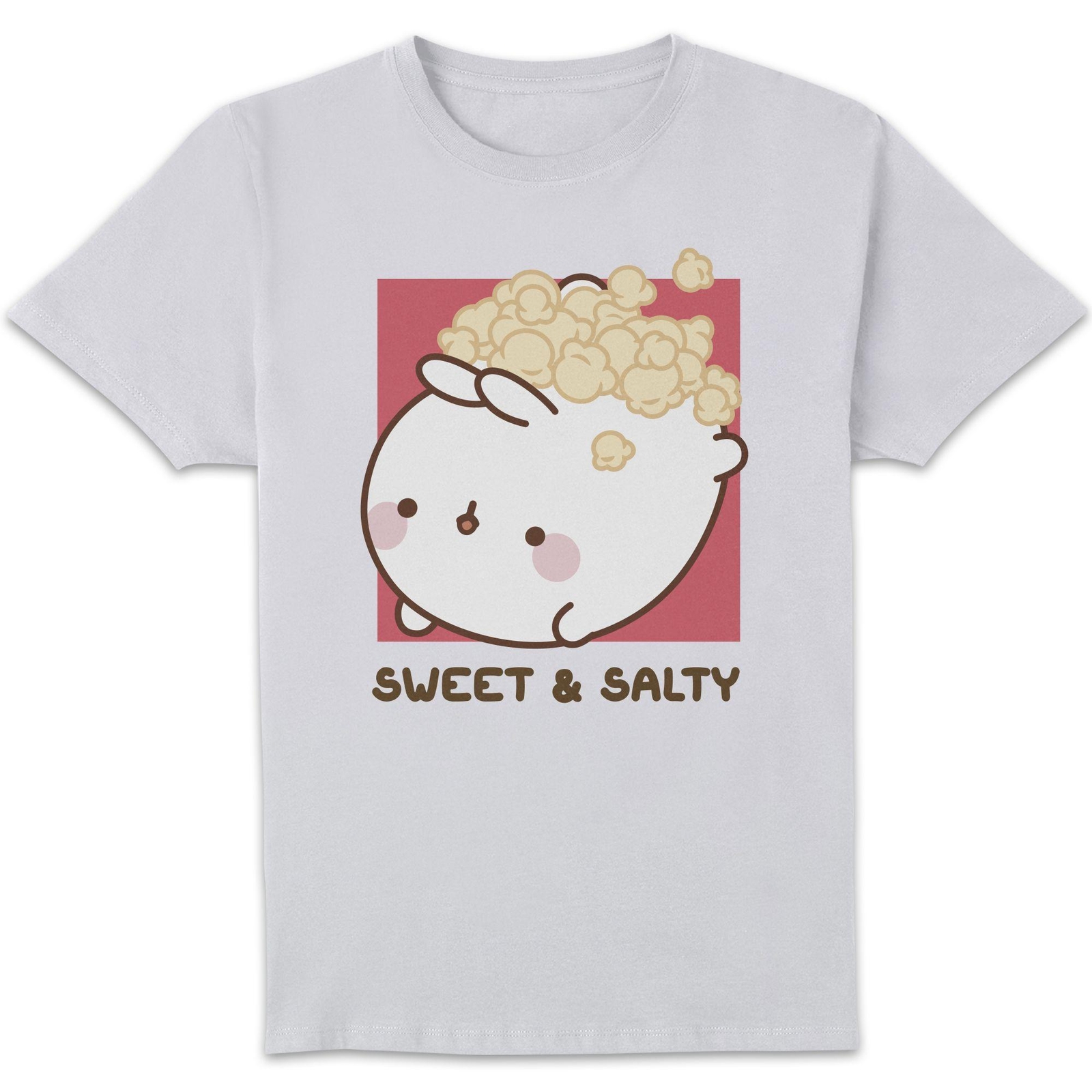 Molang Popcorn Box Unisex T-Shirt - White - S