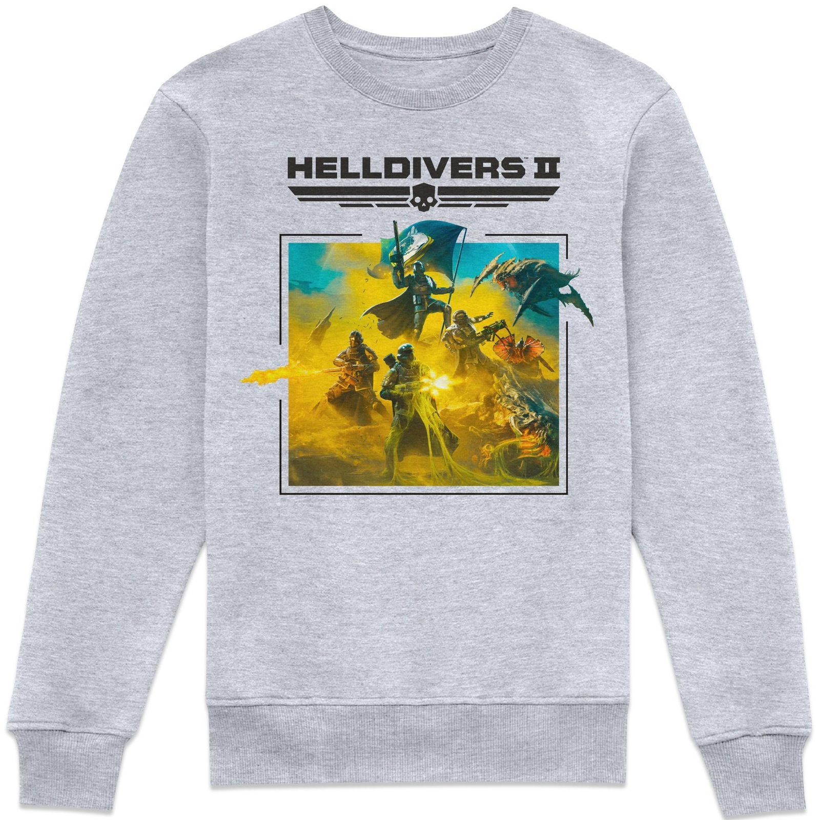 Helldivers II Poster Sweatshirt - Grey - XS