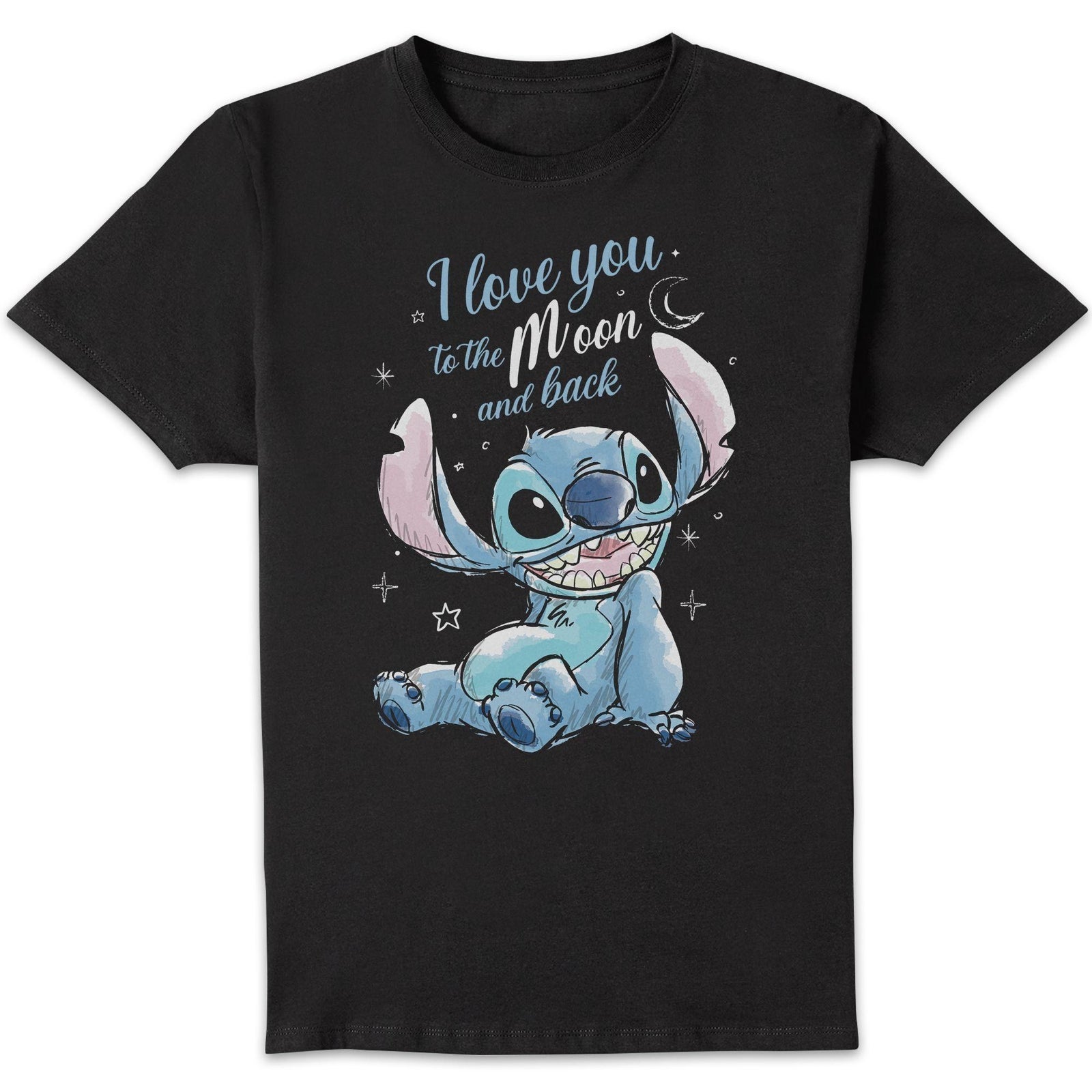 Disney I Love You To The Moon And Back Unisexe T-shirt - Noir