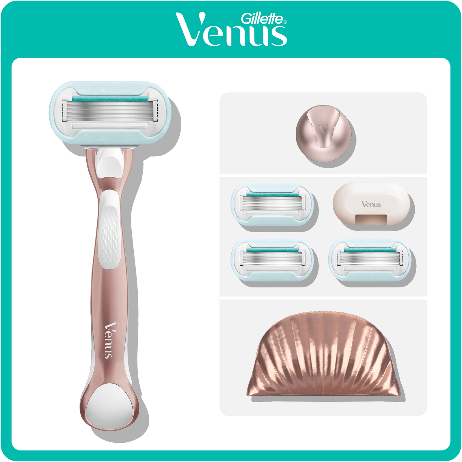 Gillette Venus Pro Smooth Sensitive Women's Razor for Sensitive Skin 4 Refill Razor Cartridges Gillette Venus Pro Smooth Sensitive Women's Razor for Sensitive Skin 4 Refill Razor Cartridges