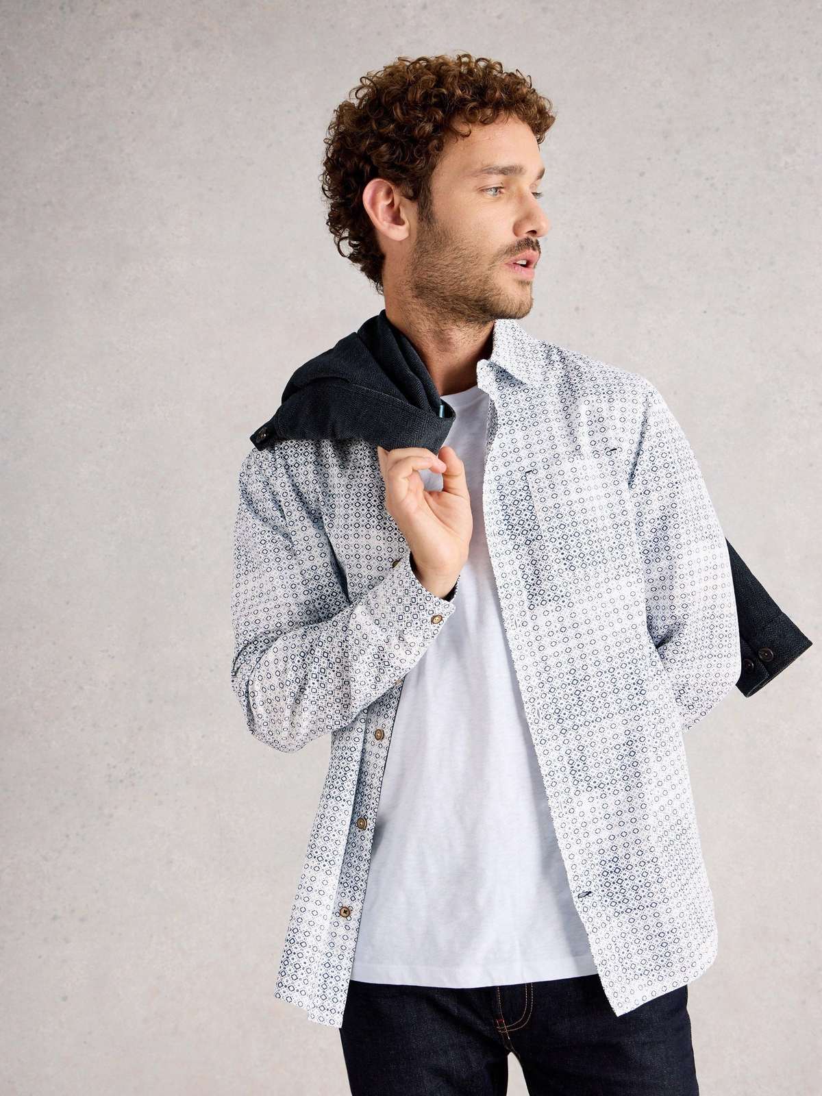 Hemd Finsbury mit Geo Print - XS/R