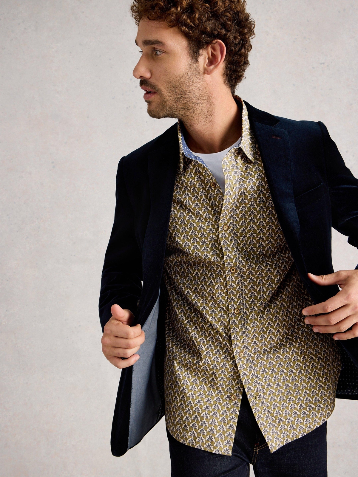 Hemd Finsbury mit Fächerprint - L/R