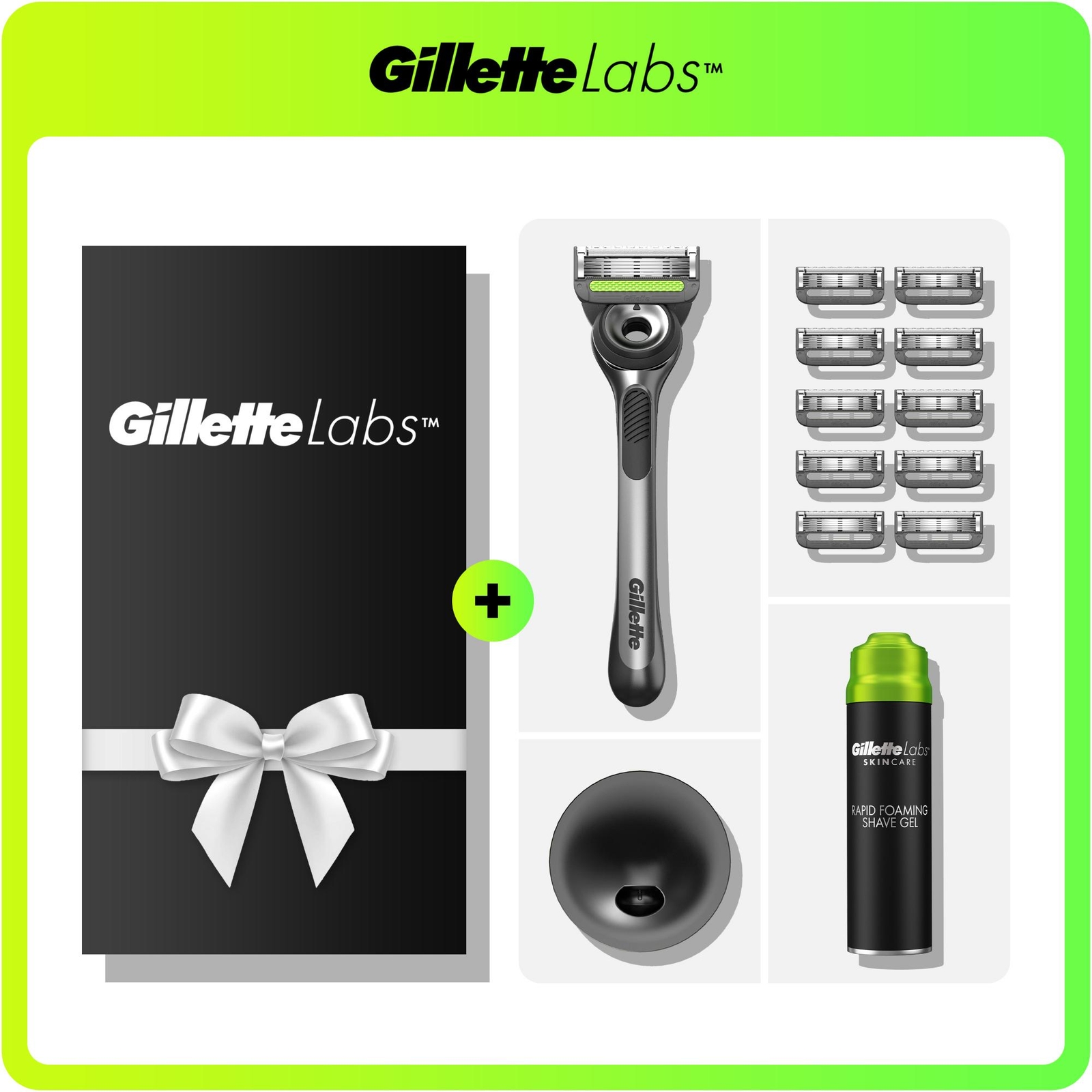 Gillette Labs Exfoliating Razor Shaving Essentials Ultimate Gift Set
