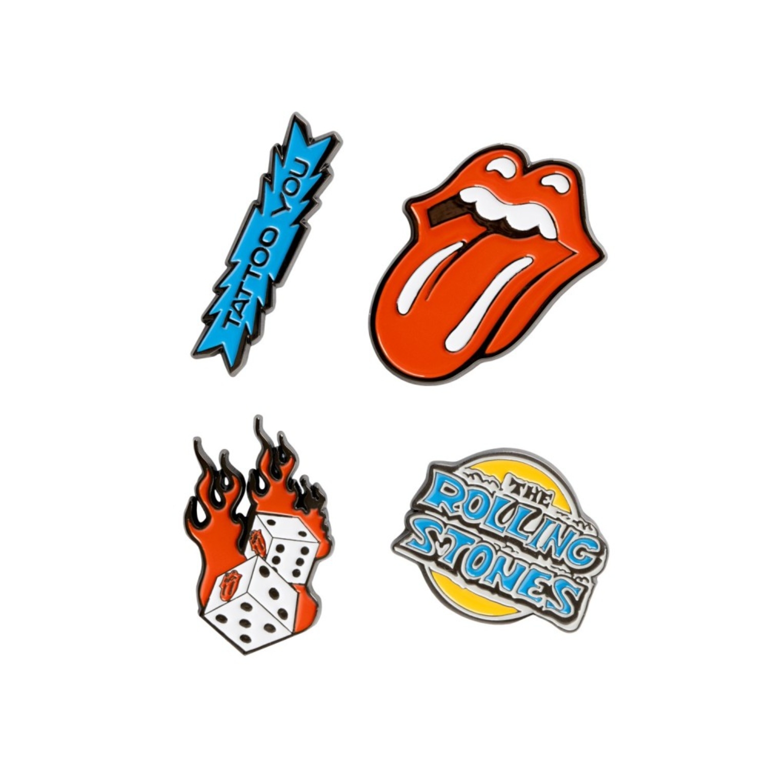 The Rolling Stones 4 Pin Set The Rolling Stones 4 Pin Set