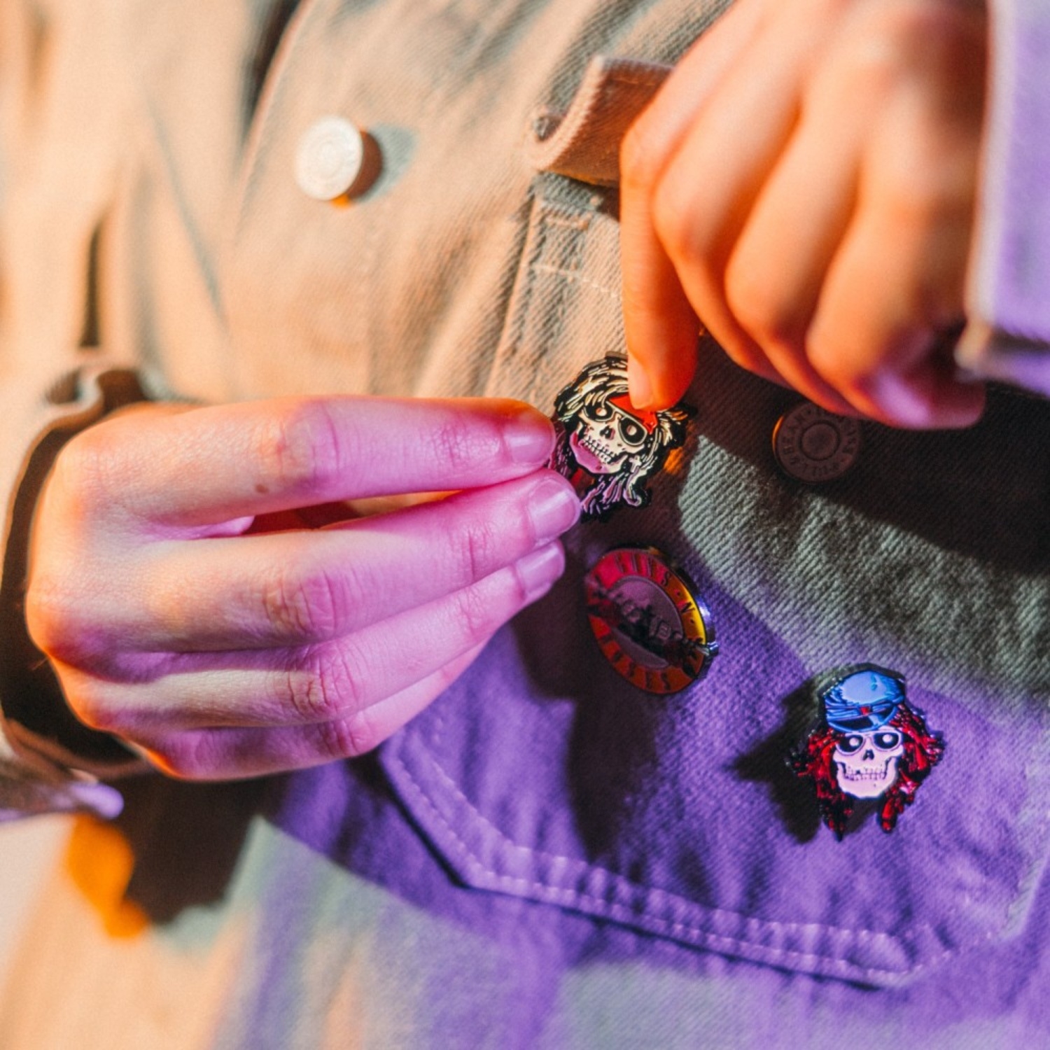 Guns N Roses 4 Pin Set Guns N Roses 4 Pin Set