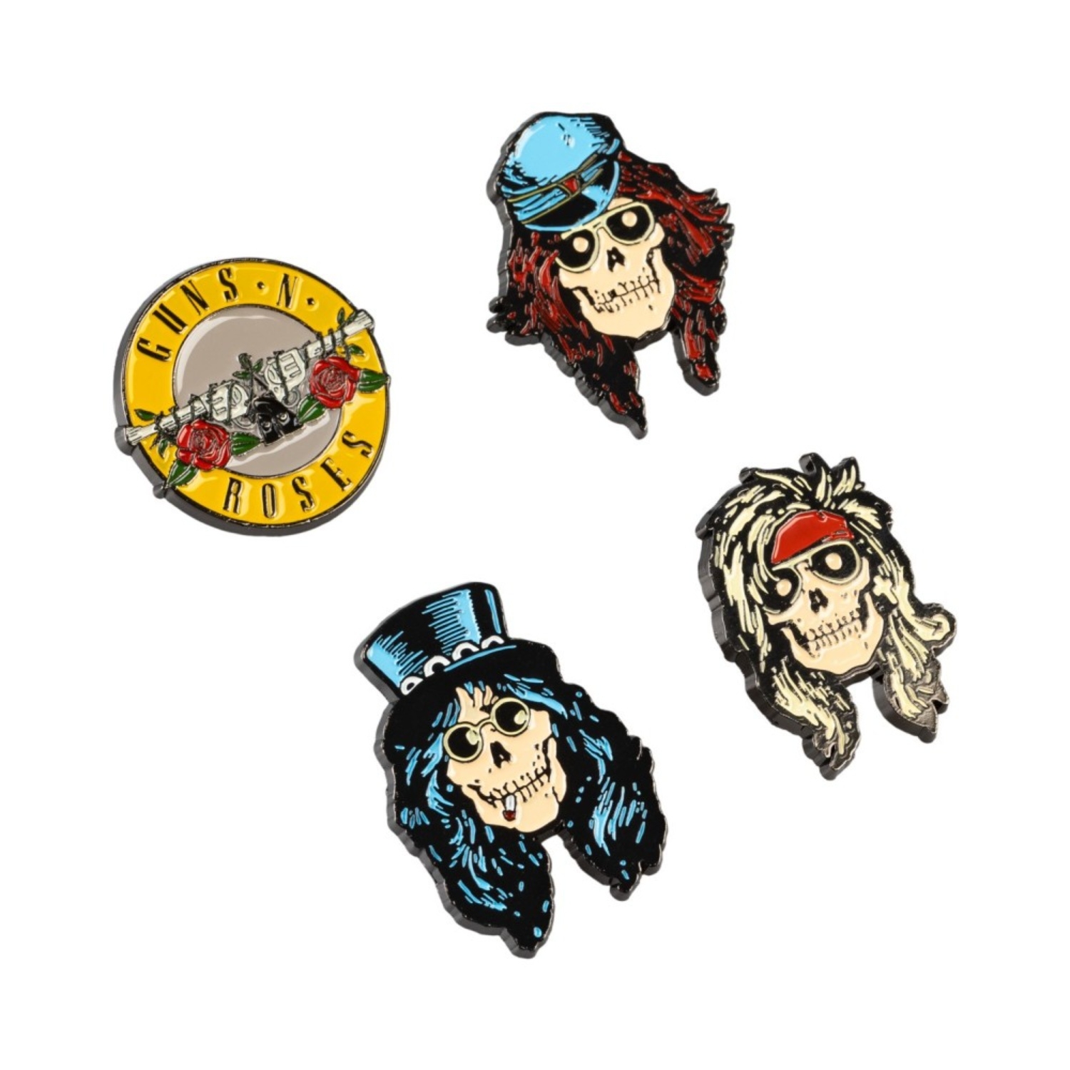 Guns N Roses 4 Pin Set Guns N Roses 4 Pin Set