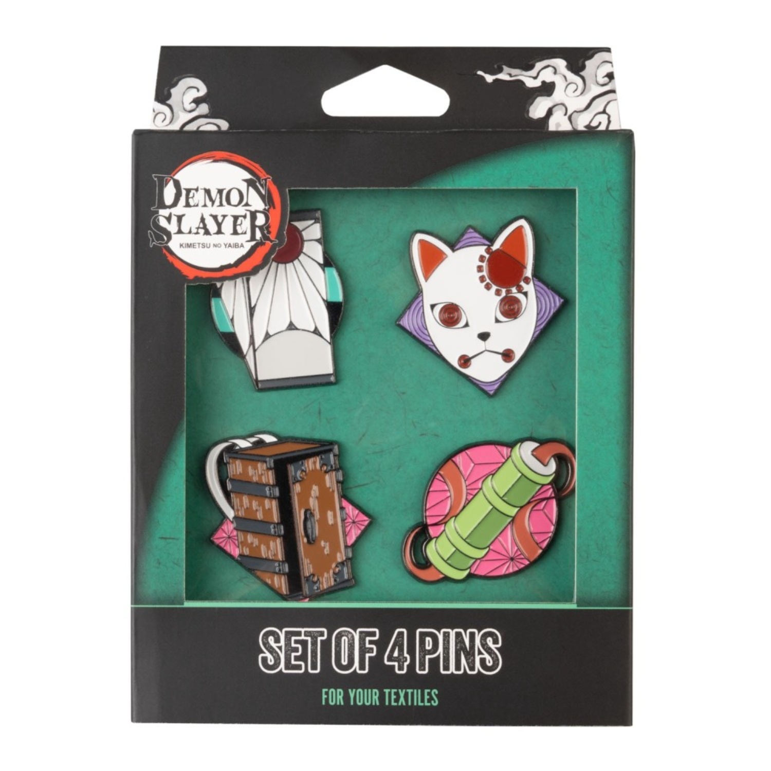 Demon Slayer Set Of 4 Pins Demon Slayer Set Of 4 Pins