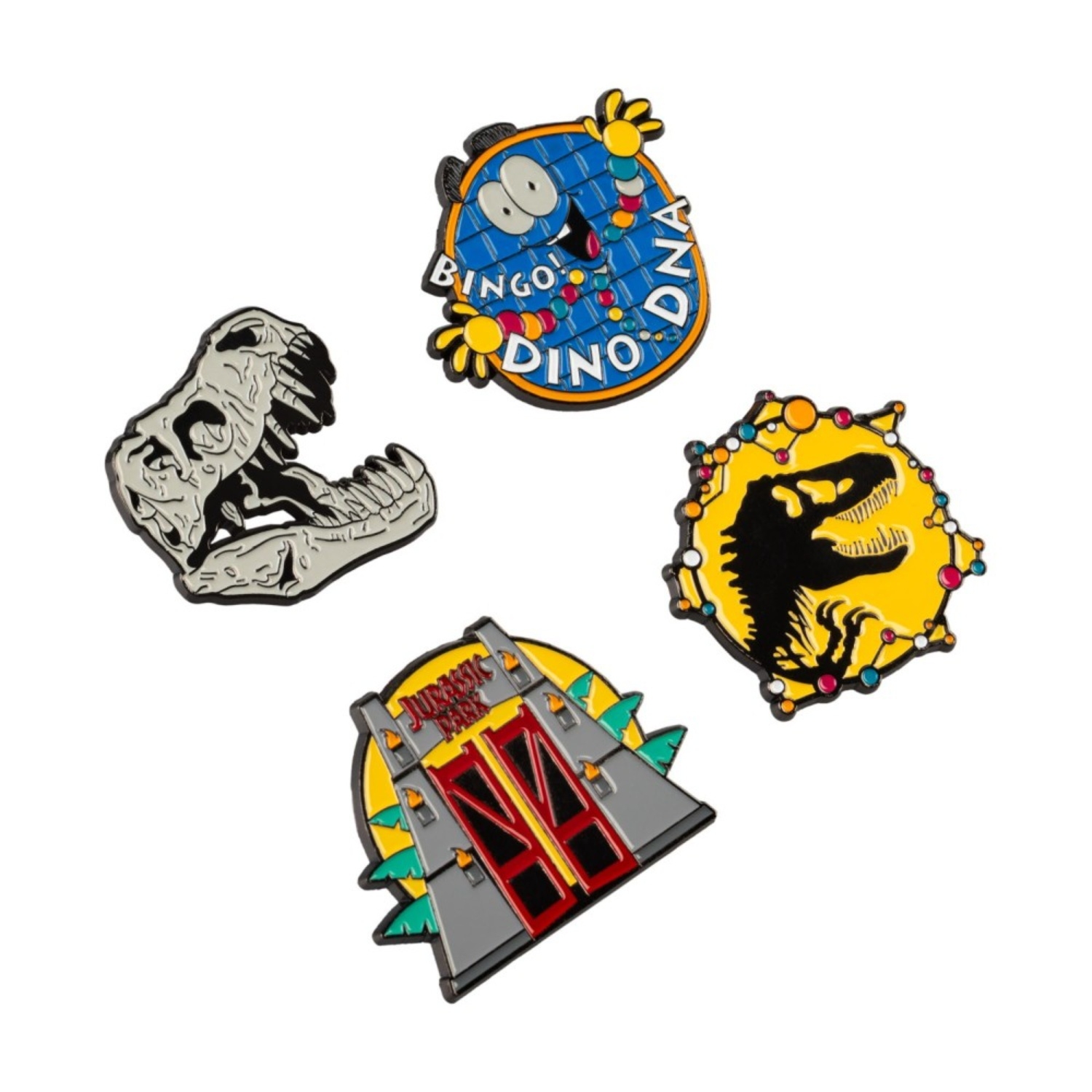 Jurassic Park 4 Pin Set Jurassic Park 4 Pin Set