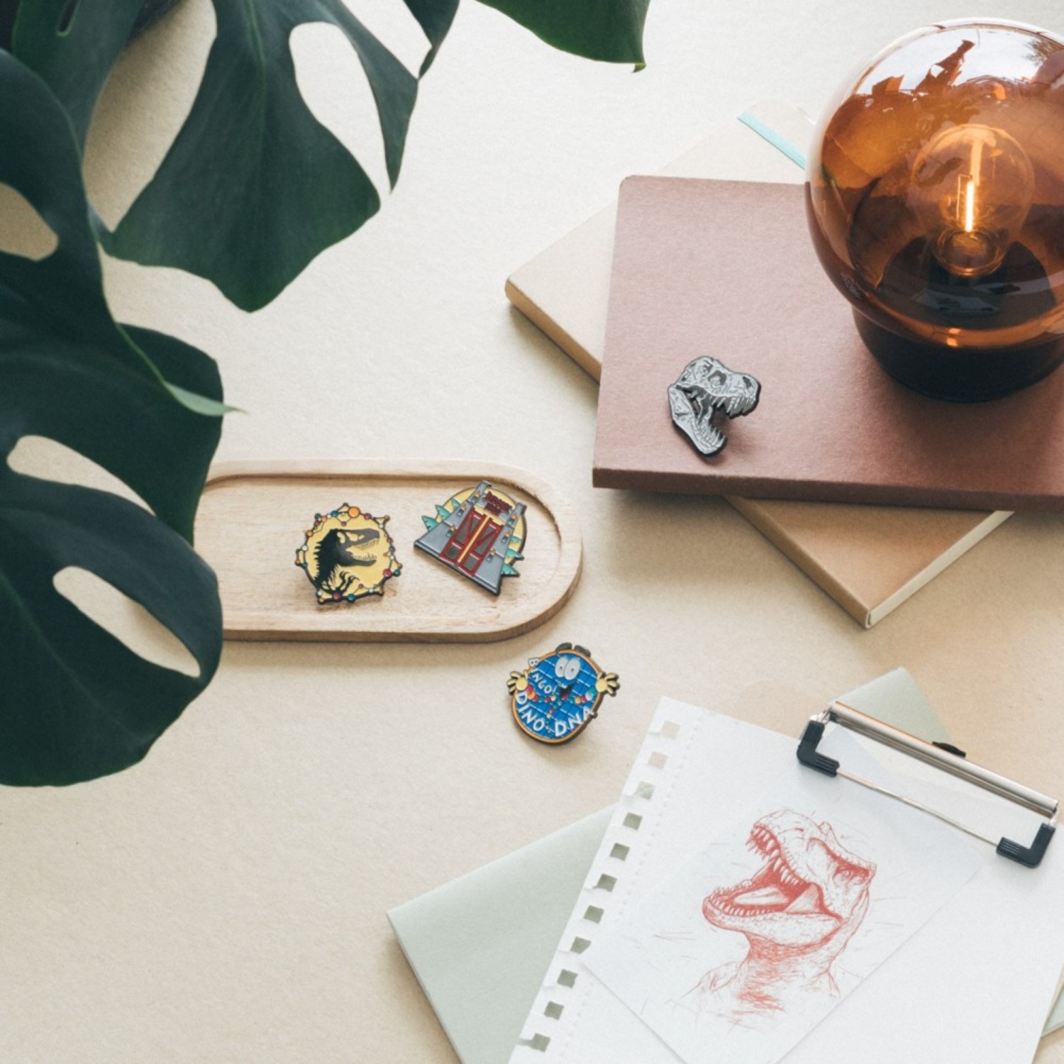 Jurassic Park 4 Pin Set Jurassic Park 4 Pin Set