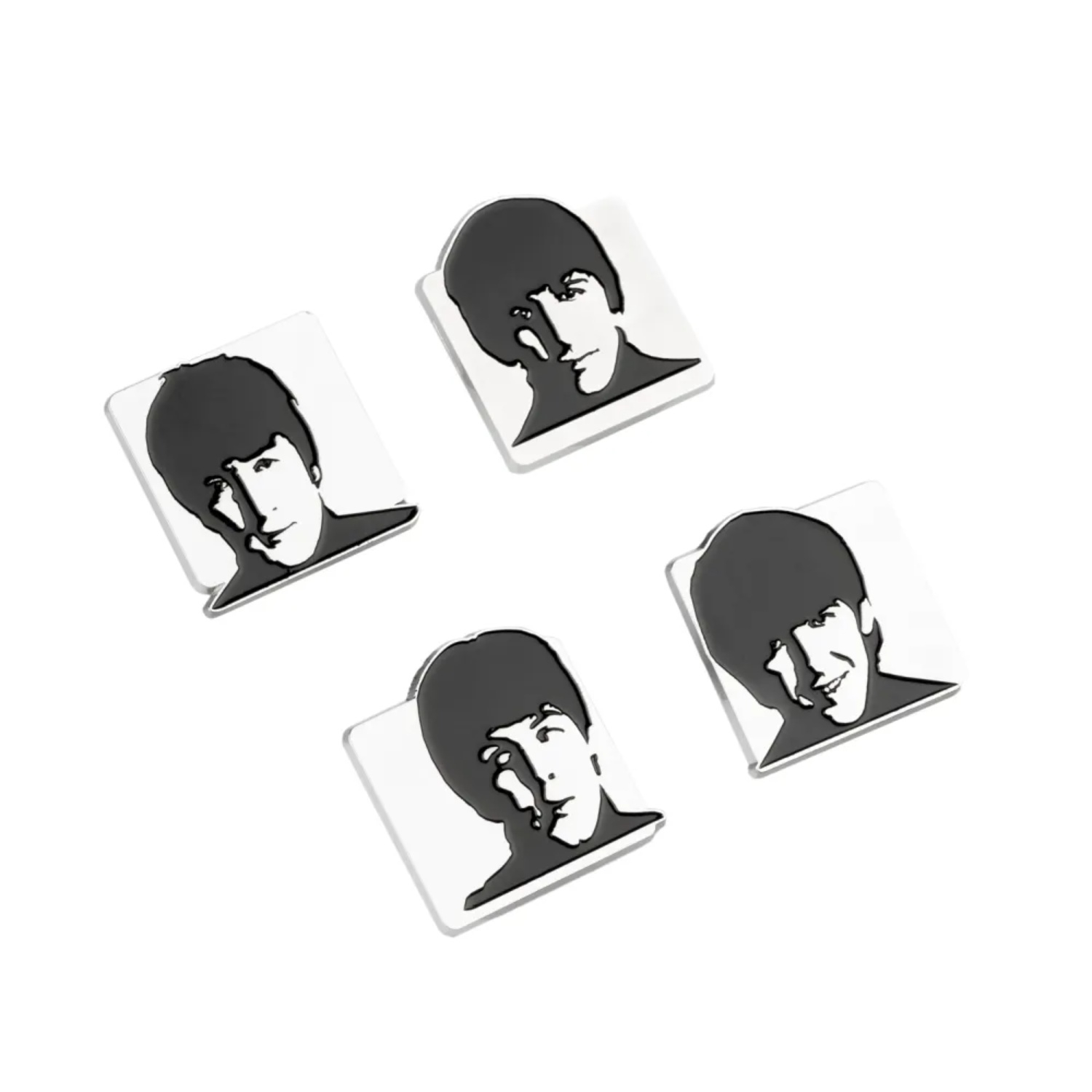 The Beatles Set Of 4 Pins The Beatles Set Of 4 Pins