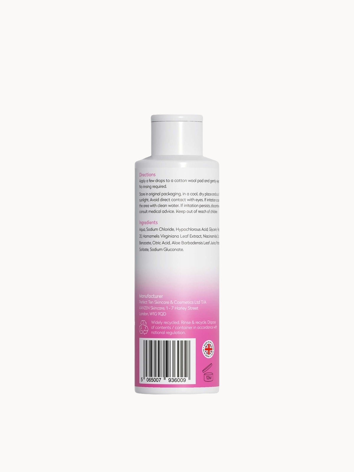 Kanzen Gentle Toner with added Hypochlorous Acid 2