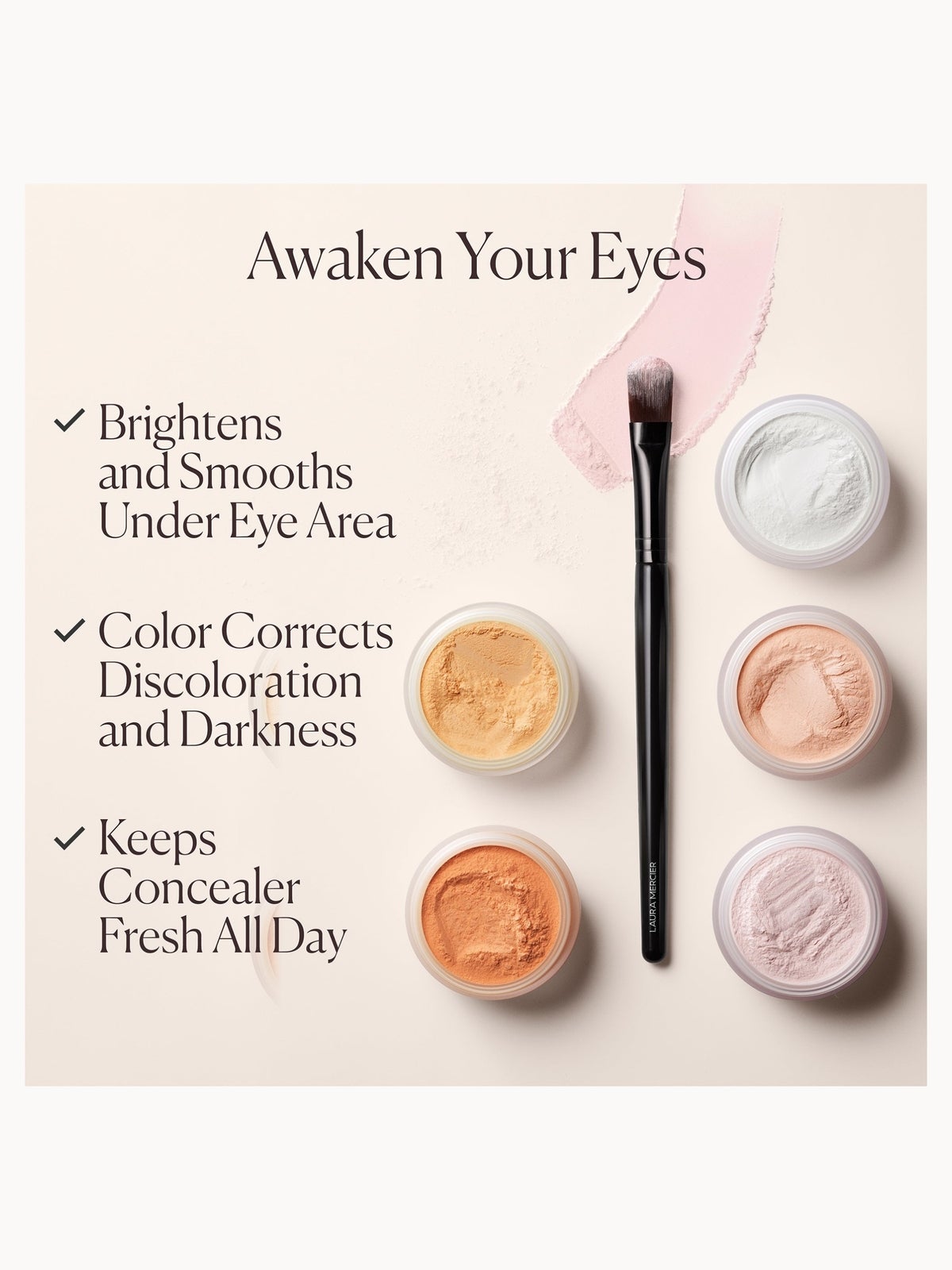 Laura Mercier Secret Brightening Colour Correcting Under Eye Setting Powder 4g (Various Shades) - Rich Peach 4