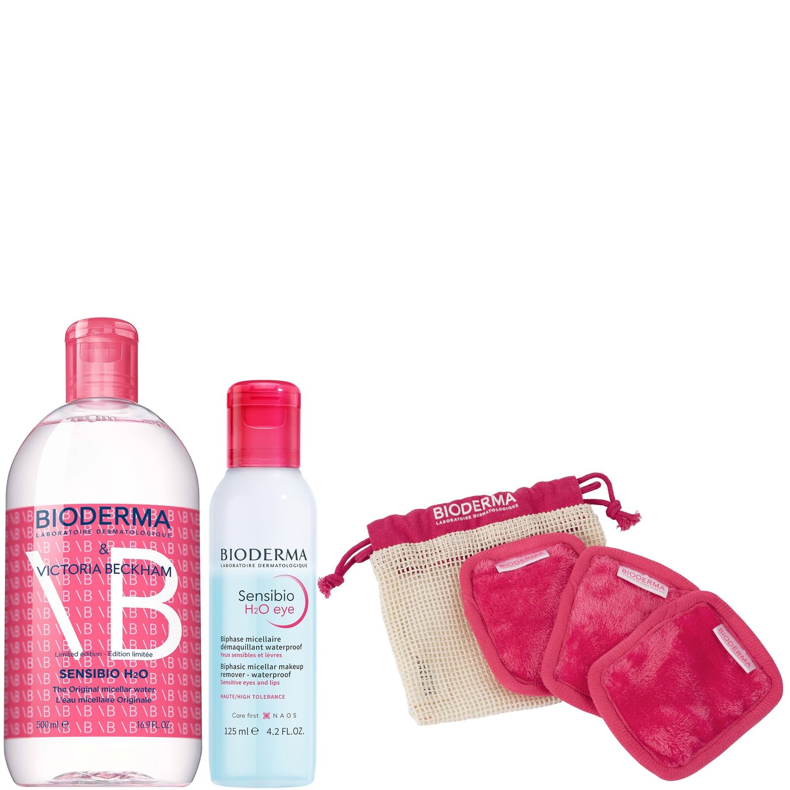 Bioderma Sensibio Double Cleansing Duo With Cotton Pads