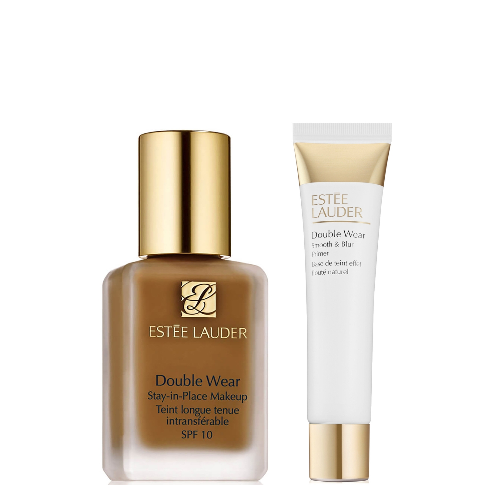 Estee Lauder Double Wear Stay-in-Place Makeup & Double Wear Smooth and Blur Primer Bundle (Various Shades) - 6N2 Truffle