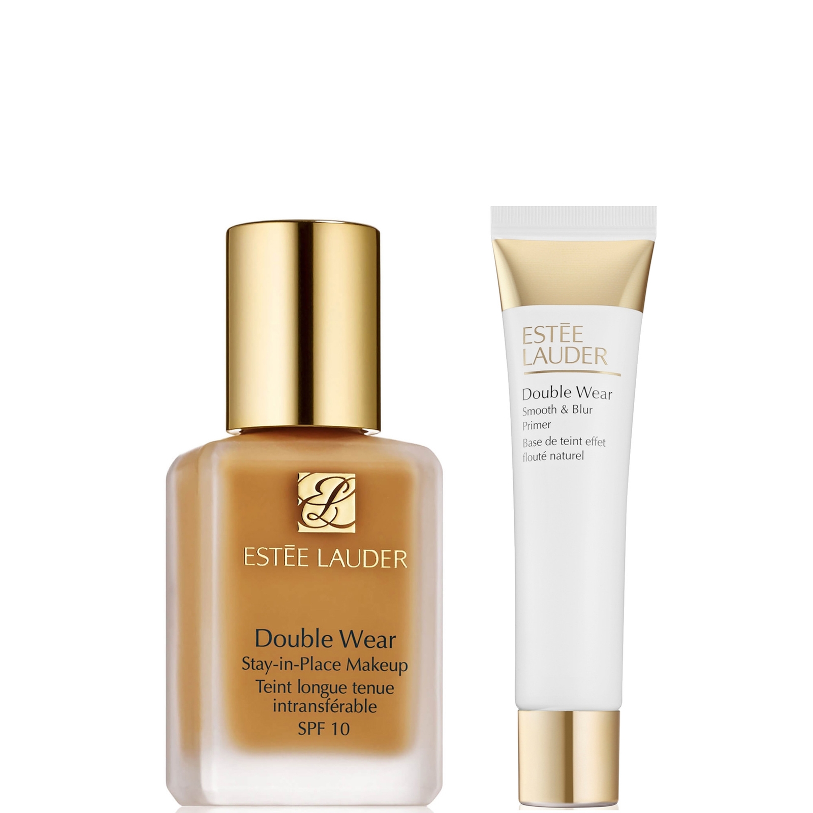 

Estee Lauder Double Wear Stay-in-Place Makeup & Double Wear Smooth and Blur Primer Bundle (Various Shades) - 3W0 Warm Crème