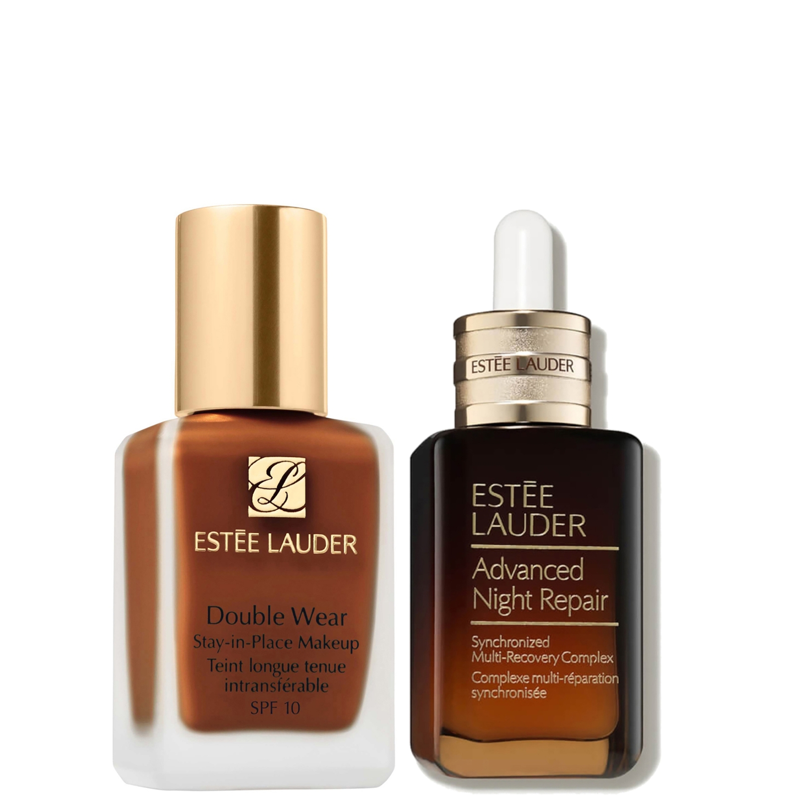 Estee Luader Double Wear Stay-in-Place Makeup & Advanced Night Repair Serum Bundle (Various Shades) - 5N2 Amber Honey