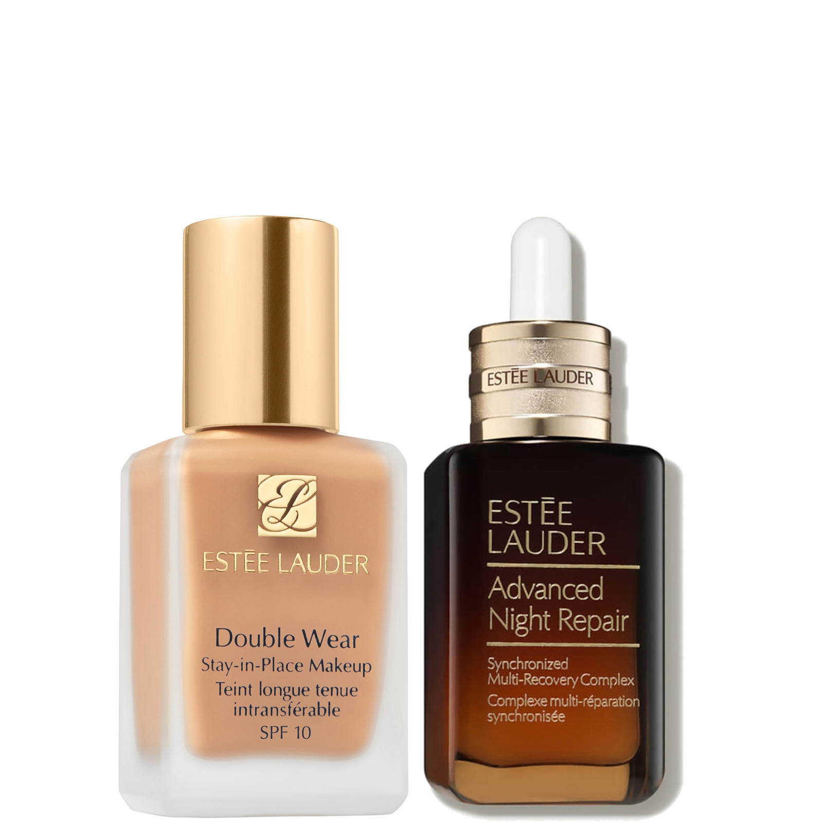 Estee Luader Double Wear Stay-in-Place Makeup & Advanced Night Repair Serum Bundle (Various Shades) - 2W1 Dawn