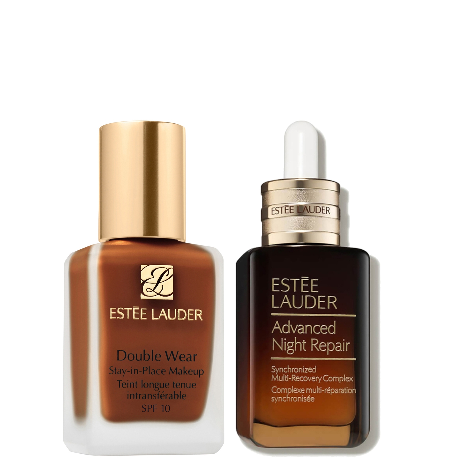 Estée Lauder Double Wear Stay-in-place Makeup & Advanced Night Repair Serum Bundle (various Shades) - 4n2 Spiced  In Multi