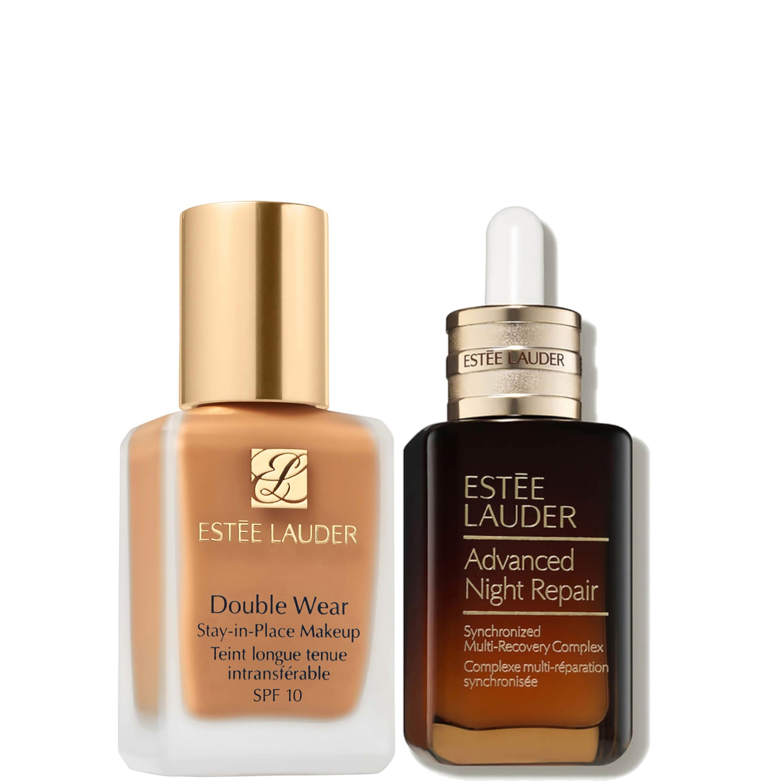 Estee Luader Double Wear Stay-in-Place Makeup & Advanced Night Repair Serum Bundle (Various Shades) - 2W1.5 Natural Suede
