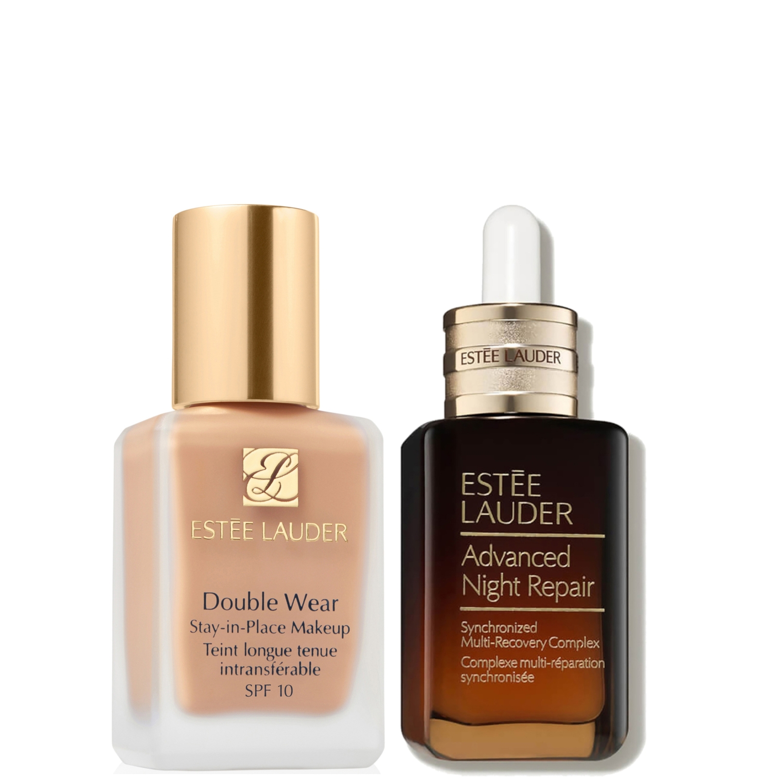 Estee Luader Double Wear Stay-in-Place Makeup & Advanced Night Repair Serum Bundle (Various Shades) - 2W2 Rattan