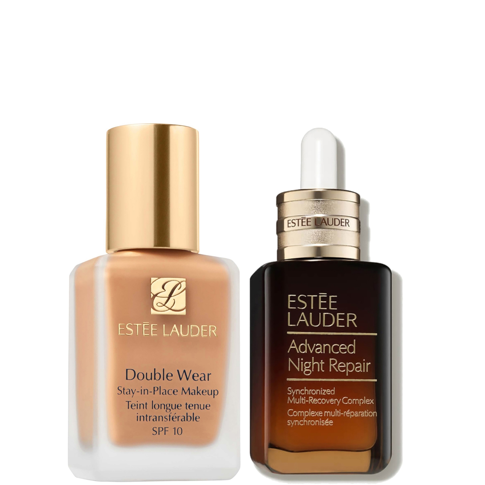 Estee Luader Double Wear Stay-in-Place Makeup & Advanced Night Repair Serum Bundle (Various Shades) - 3C0 Cool Crème