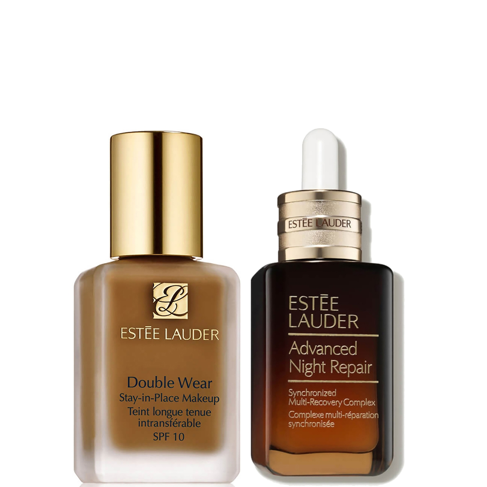 Estee Luader Double Wear Stay-in-Place Makeup & Advanced Night Repair Serum Bundle (Various Shades) - 6N2 Truffle