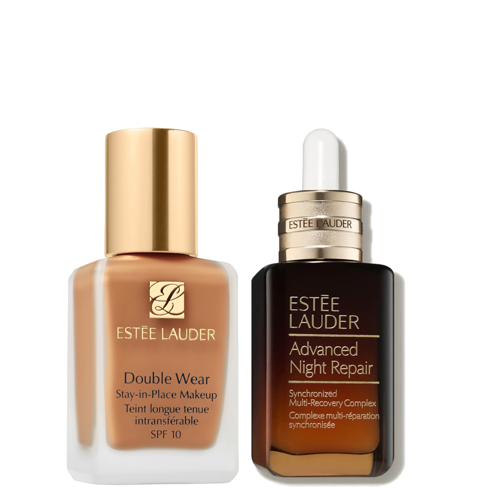 Estee Luader Double Wear Stay-in-Place Makeup & Advanced Night Repair Serum Bundle (Various Shades) - 3N1 Ivory Beige