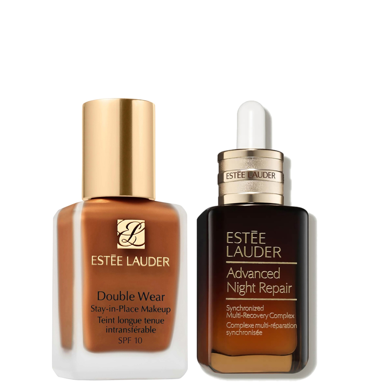 Estee Luader Double Wear Stay-in-Place Makeup & Advanced Night Repair Serum Bundle (Various Shades) - 5N1.5 Maple