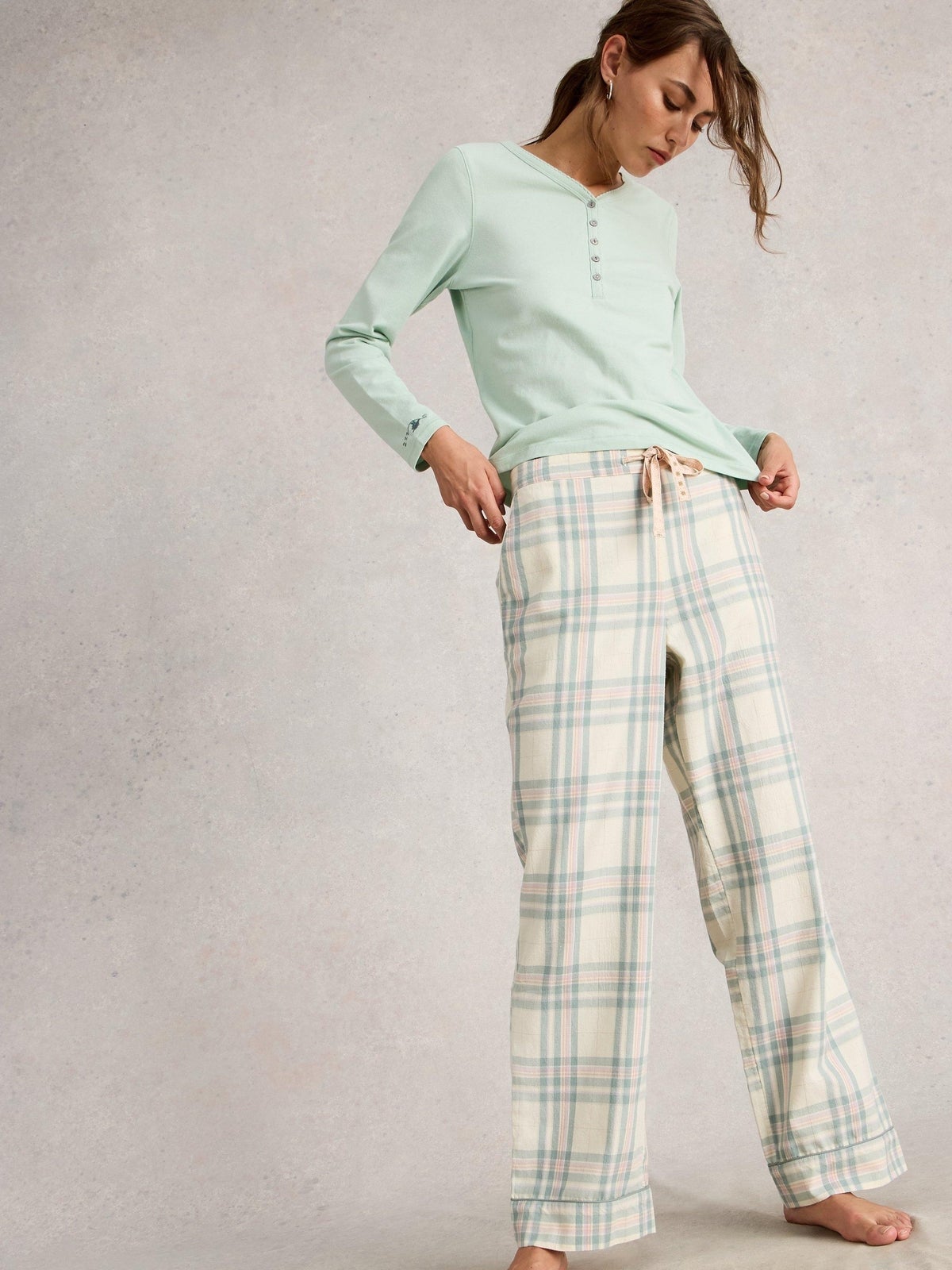 Karierte Pyjamahose Nina - M/R