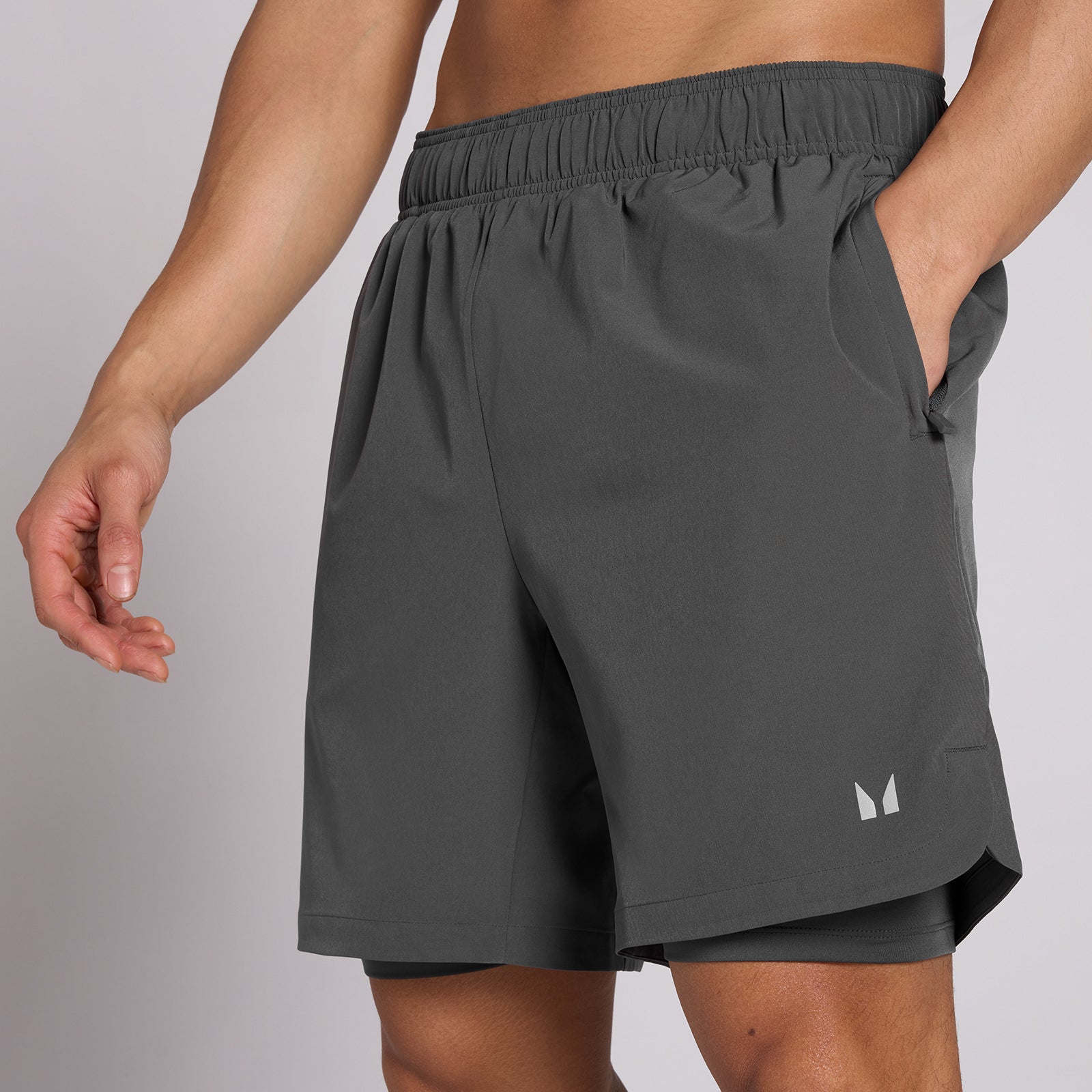 MP Men's 7 2-in-1 Training Shorts - Dark Grey - M — Bild 5