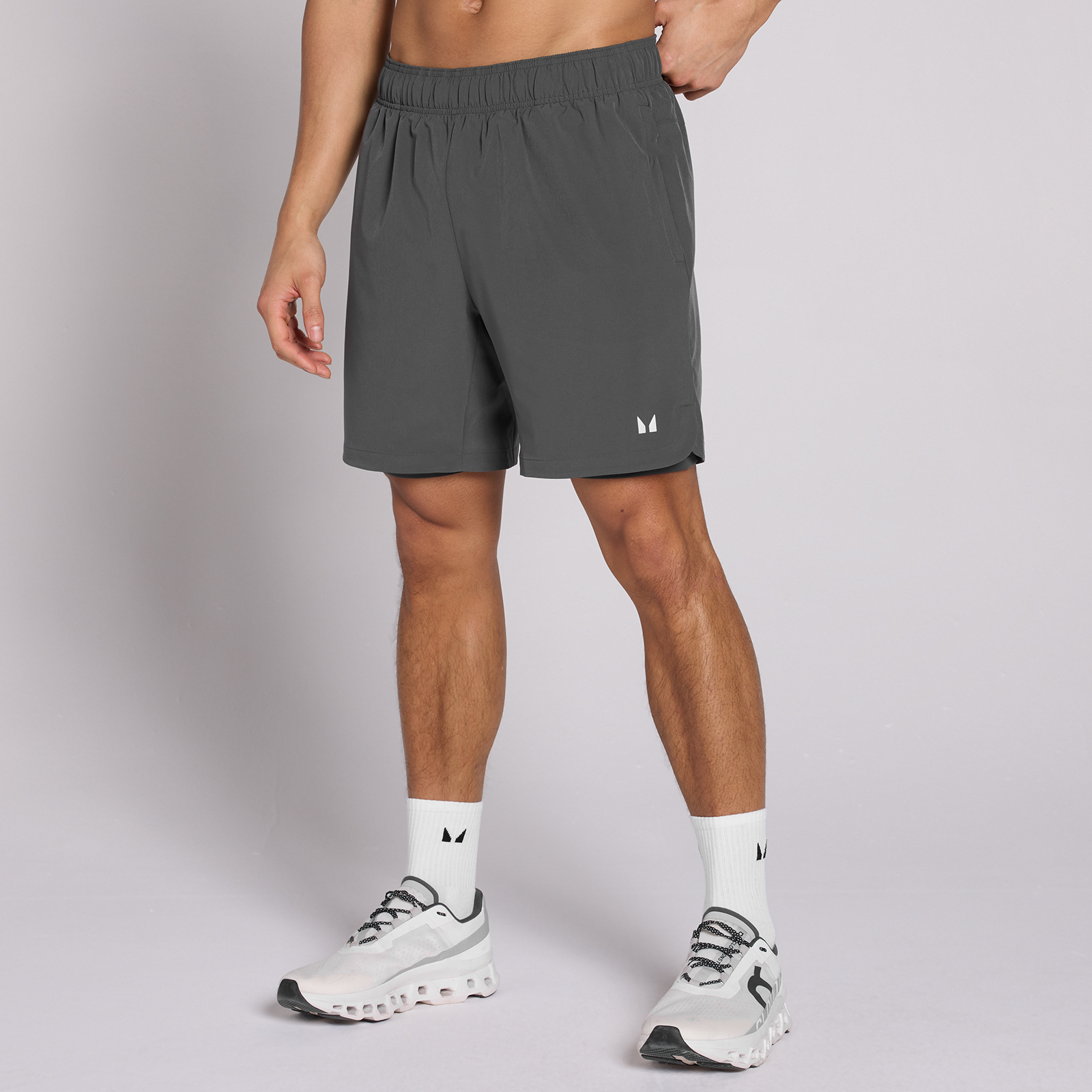 Image of MP Men's 7  2-in-1 Training Shorts - Dark Grey - XL