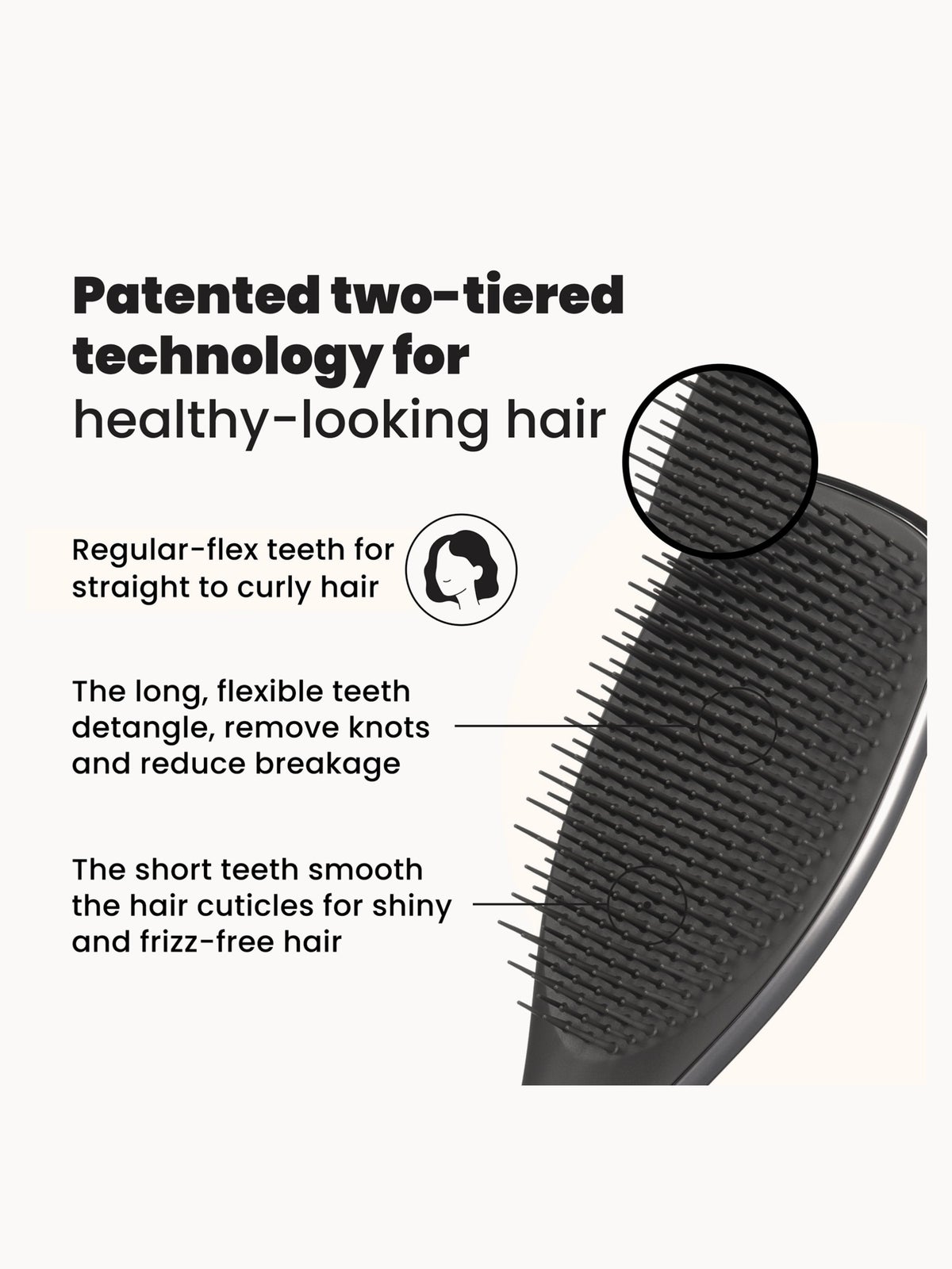 Exclusive Tangle Teezer The Ultimate Detangler Chrome Midnight Silver 3