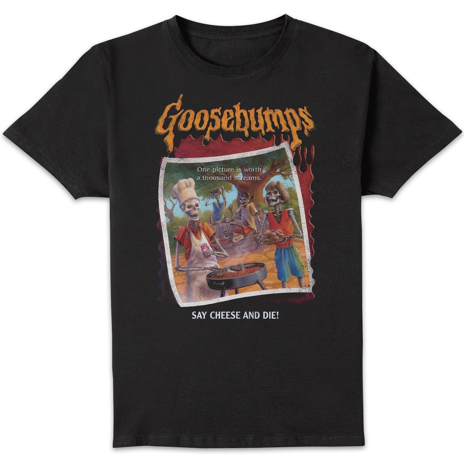 Goosebumps Say Cheese And Die Unisex T-Shirt - Black - M