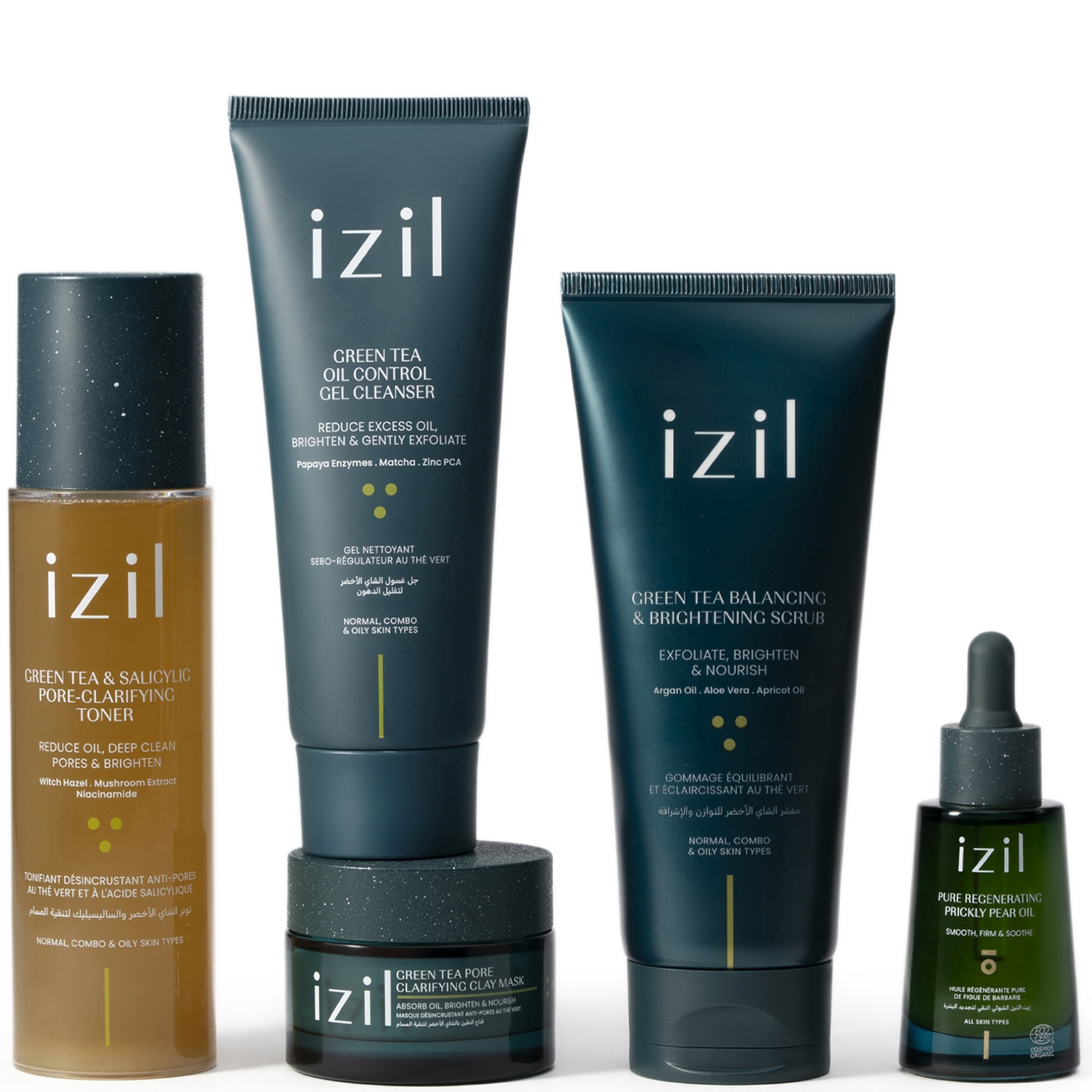 

izil Green Tea Pore-Refining & Brightening Ritual Set
