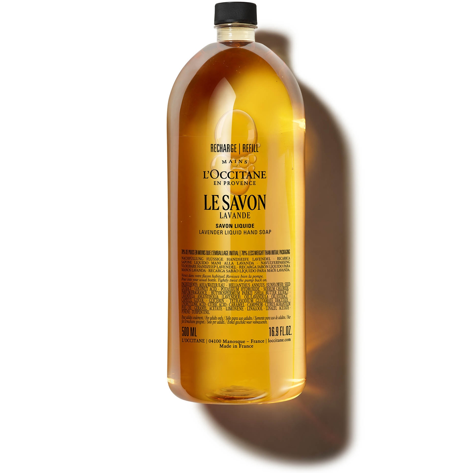 L'Occitane Lavender Liquid Hand Soap Refill 500ml