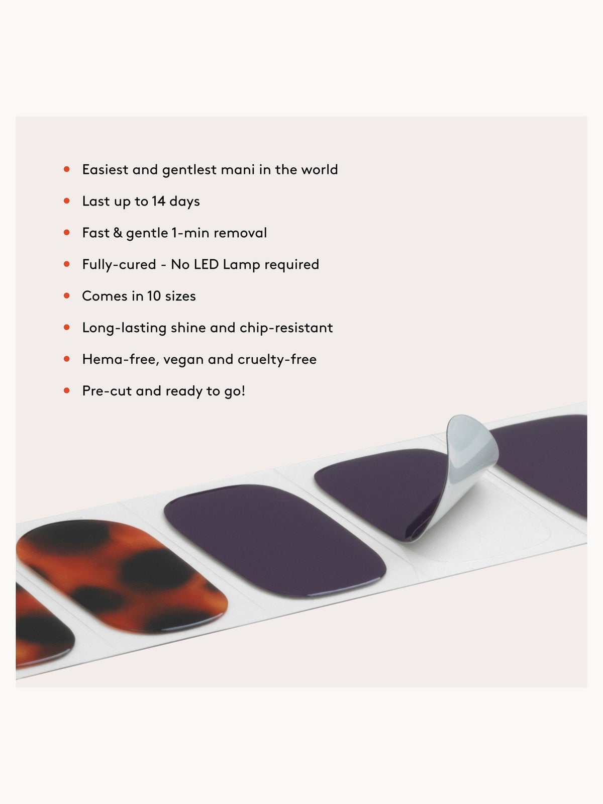 Mylee Gel Nail Wraps - Mulberry Clash 2