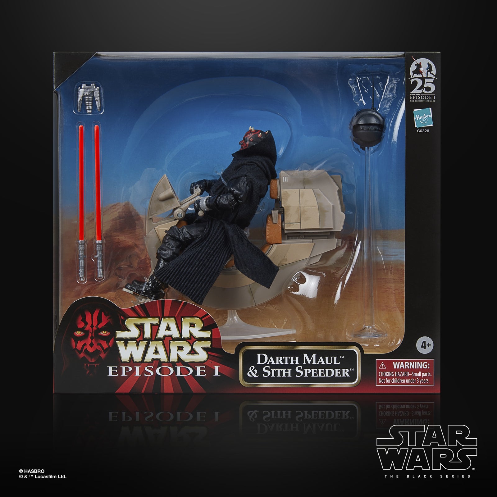 Star Wars The Black Series Darth Maul & Sith Speeder Collectible Action Figure & Vehicle (6a)
