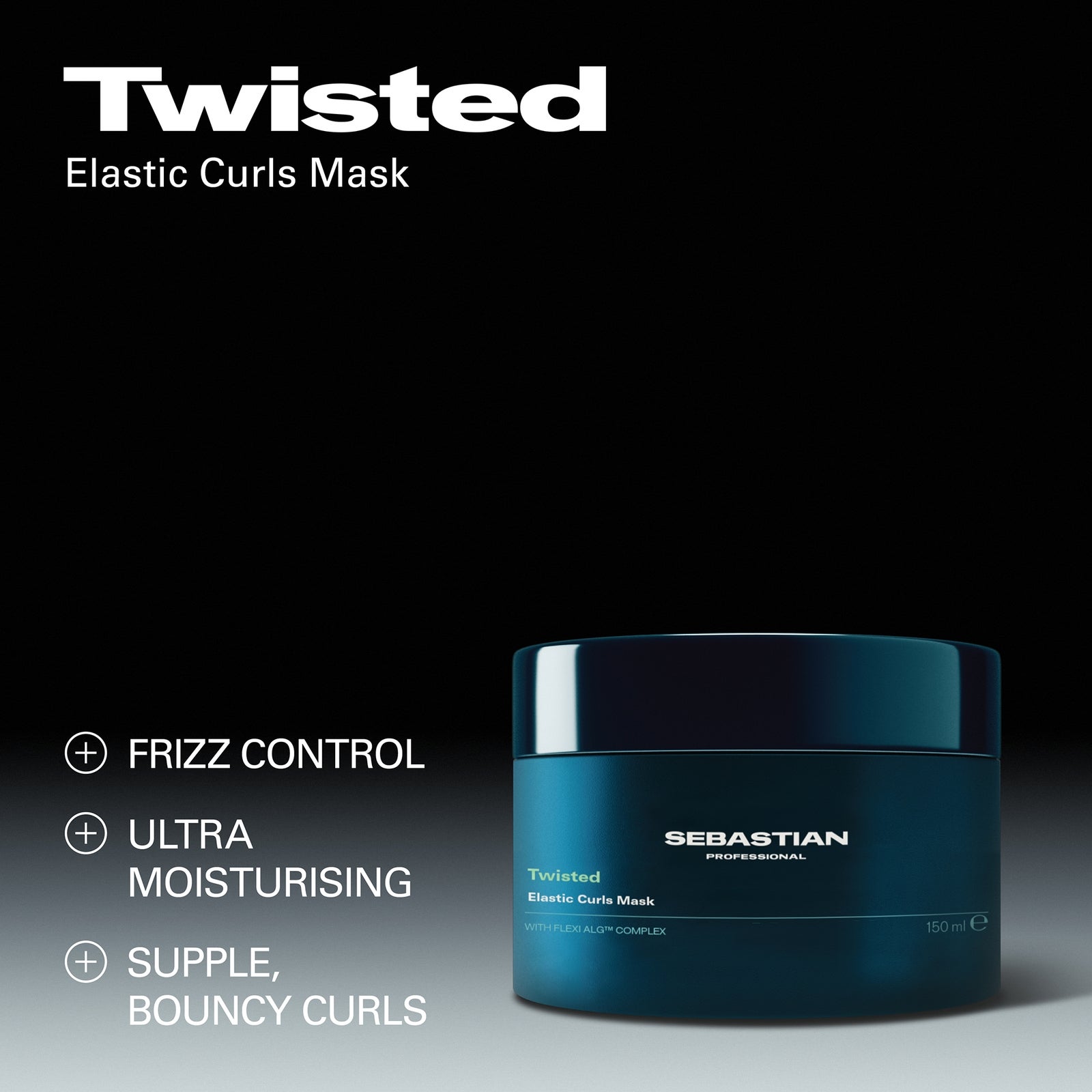Sebastian Professional Twisted Elastic Curls Mask for Wavy, Curly and Coily Hair, 145ml, photo 3