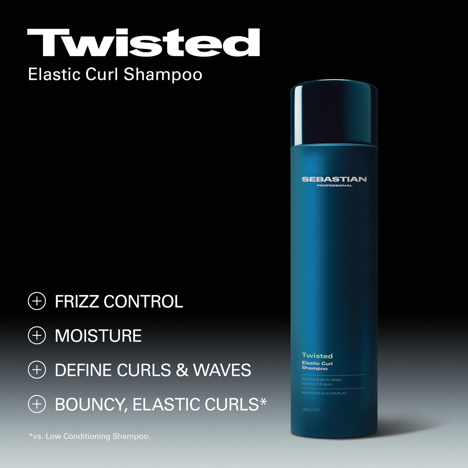 Sebastian Professional Twisted Elastic Curls Shampoo for Wavy, Curly and Coily Hair, 250ml, photo 3