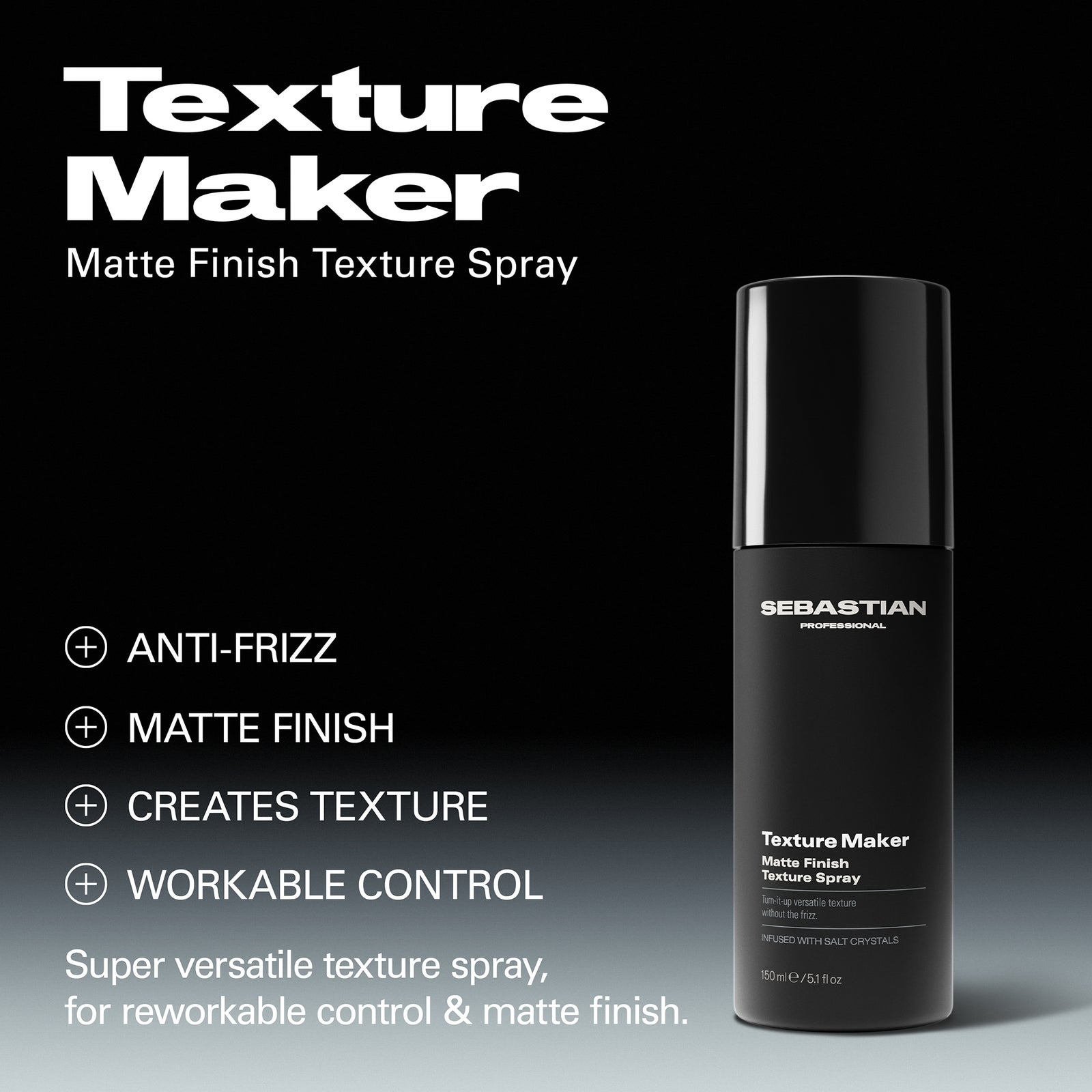 Sebastian Professional Texture Maker Matte Finish Texture Spray 150ml, photo 3