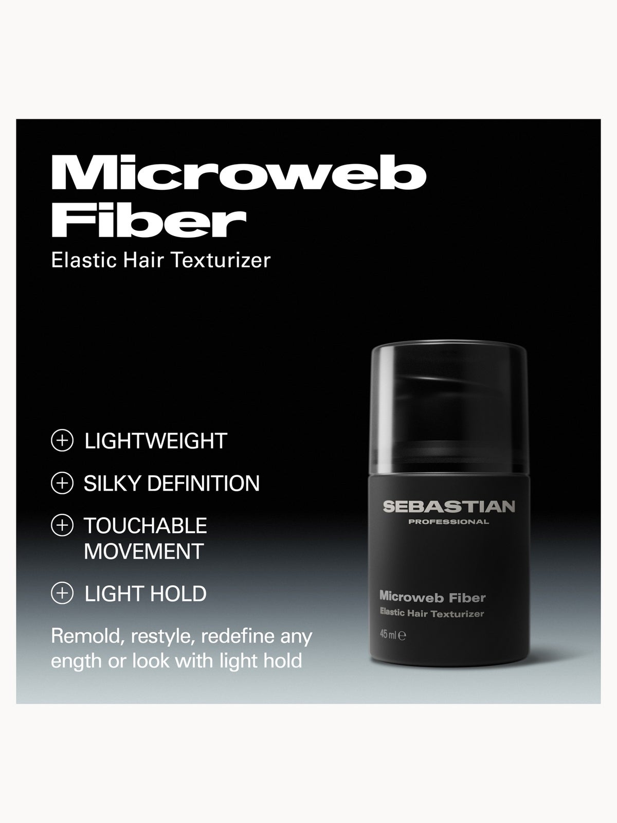 Sebastian Professional Microweb Fiber Elastic Hair Texturizer, 45ml, photo 2