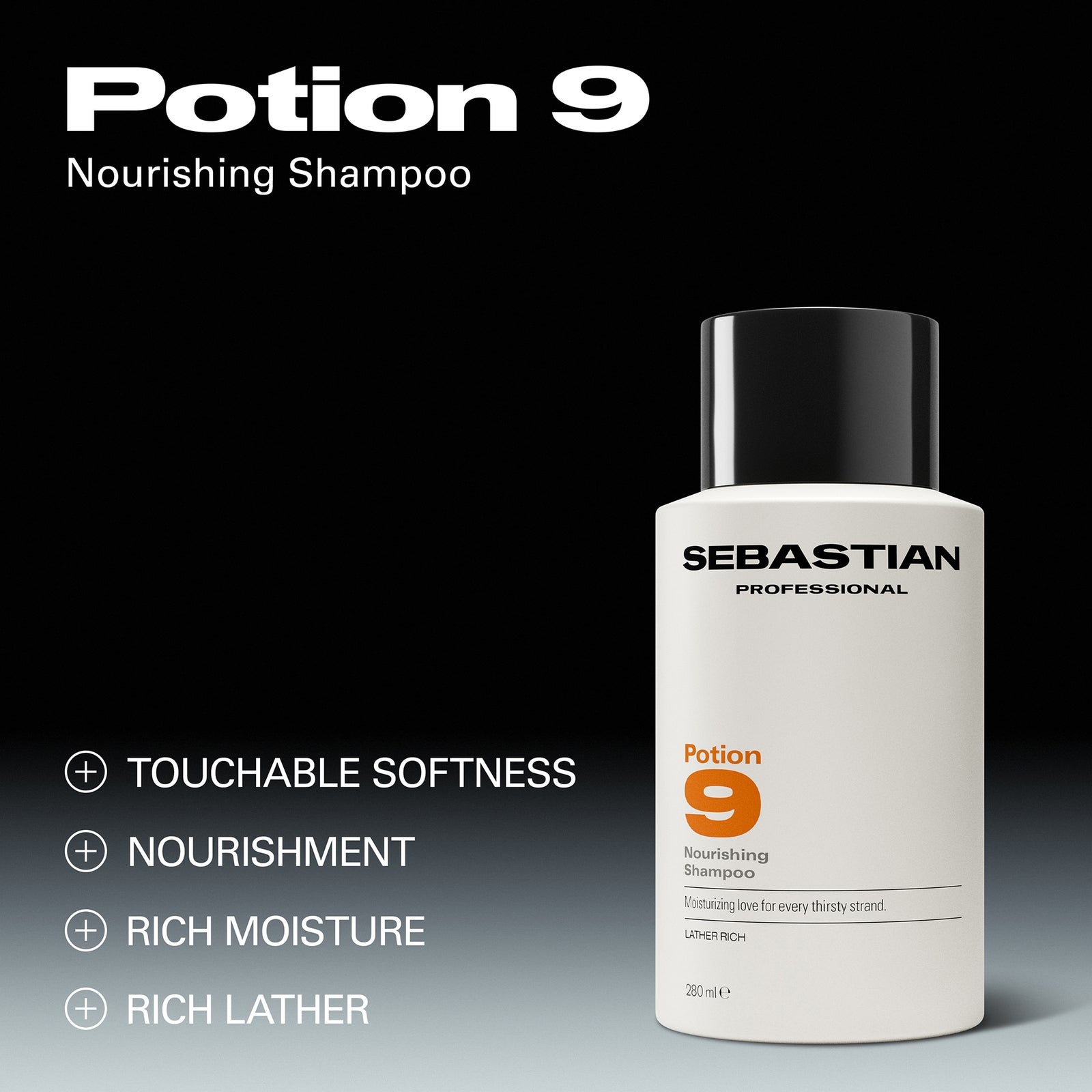 Sebastian Professional Potion 9 Nourishing Shampoo for Dry & Damaged Hair, 280ml, photo 2