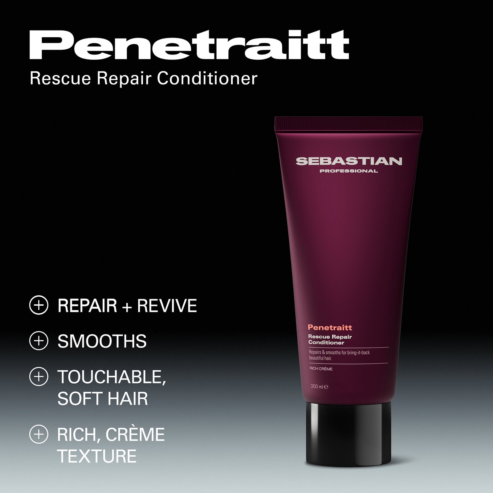 Sebastian Professional Penetraitt Rescue Repair Conditioner for Damaged Hair, 200ml, photo 2