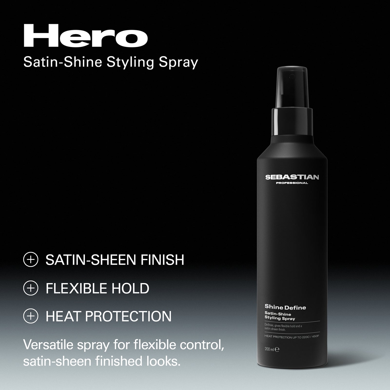 Sebastian Professional Shine Define Satin-Shine Styling Spray, 200ml, photo 3