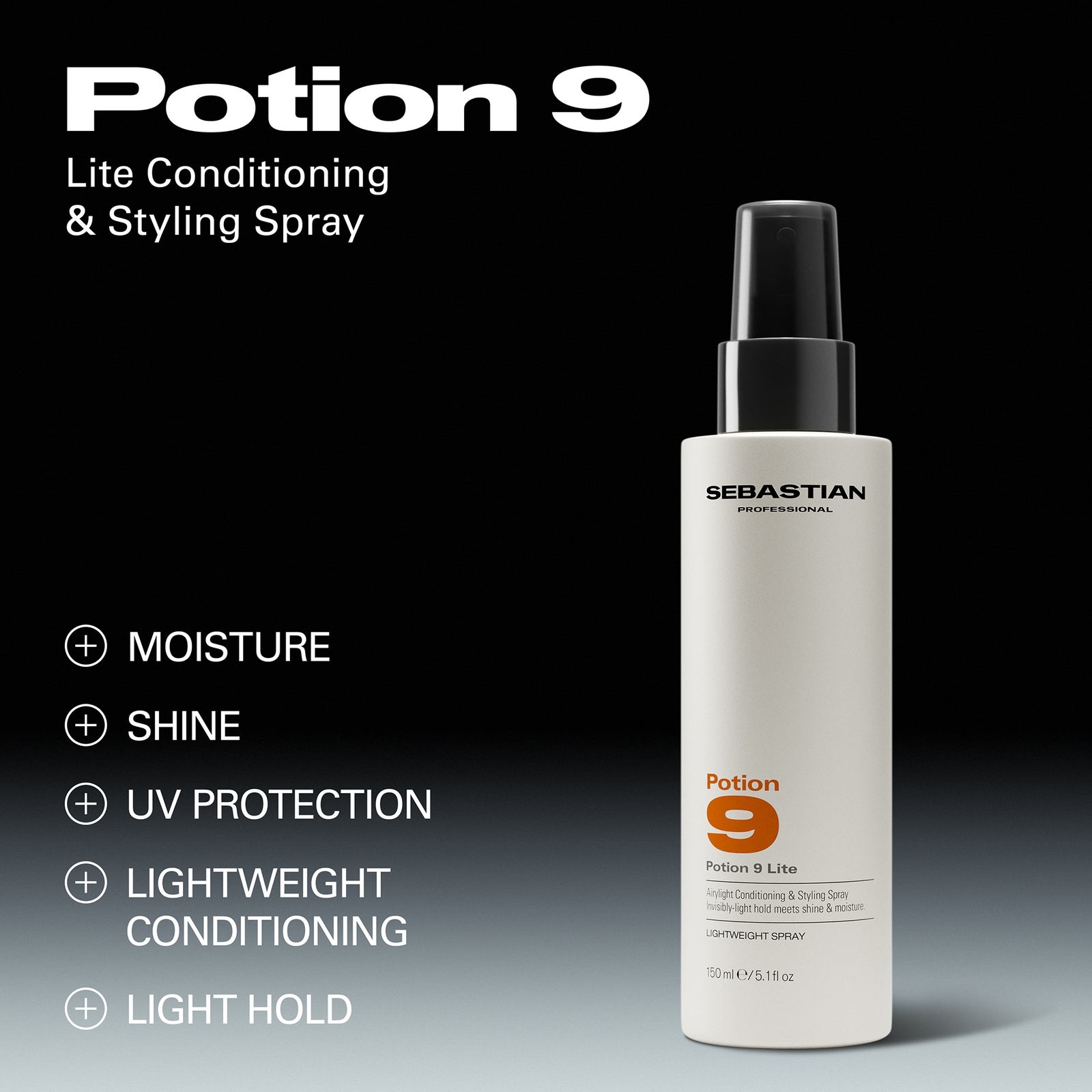 Sebastian Professional Potion 9 Lite Conditioning & Styling Spray for Dry & Damaged Hair, 150ml, photo 3